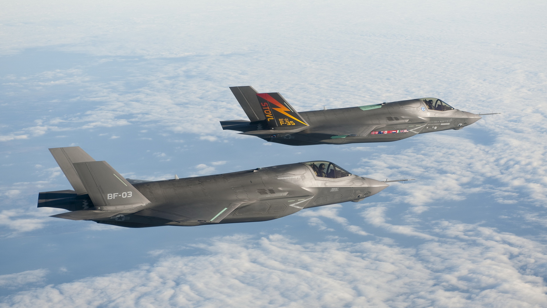Download mobile wallpaper Lockheed Martin F 35 Lightning Ii, Military, Jet Fighters for free.