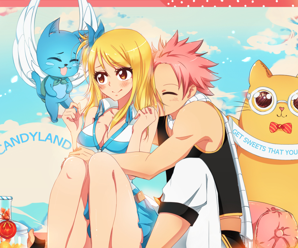 Laden Sie das Animes, Fairy Tail, Lucy Heartfilia, Natsu Dragneel-Bild kostenlos auf Ihren PC-Desktop herunter