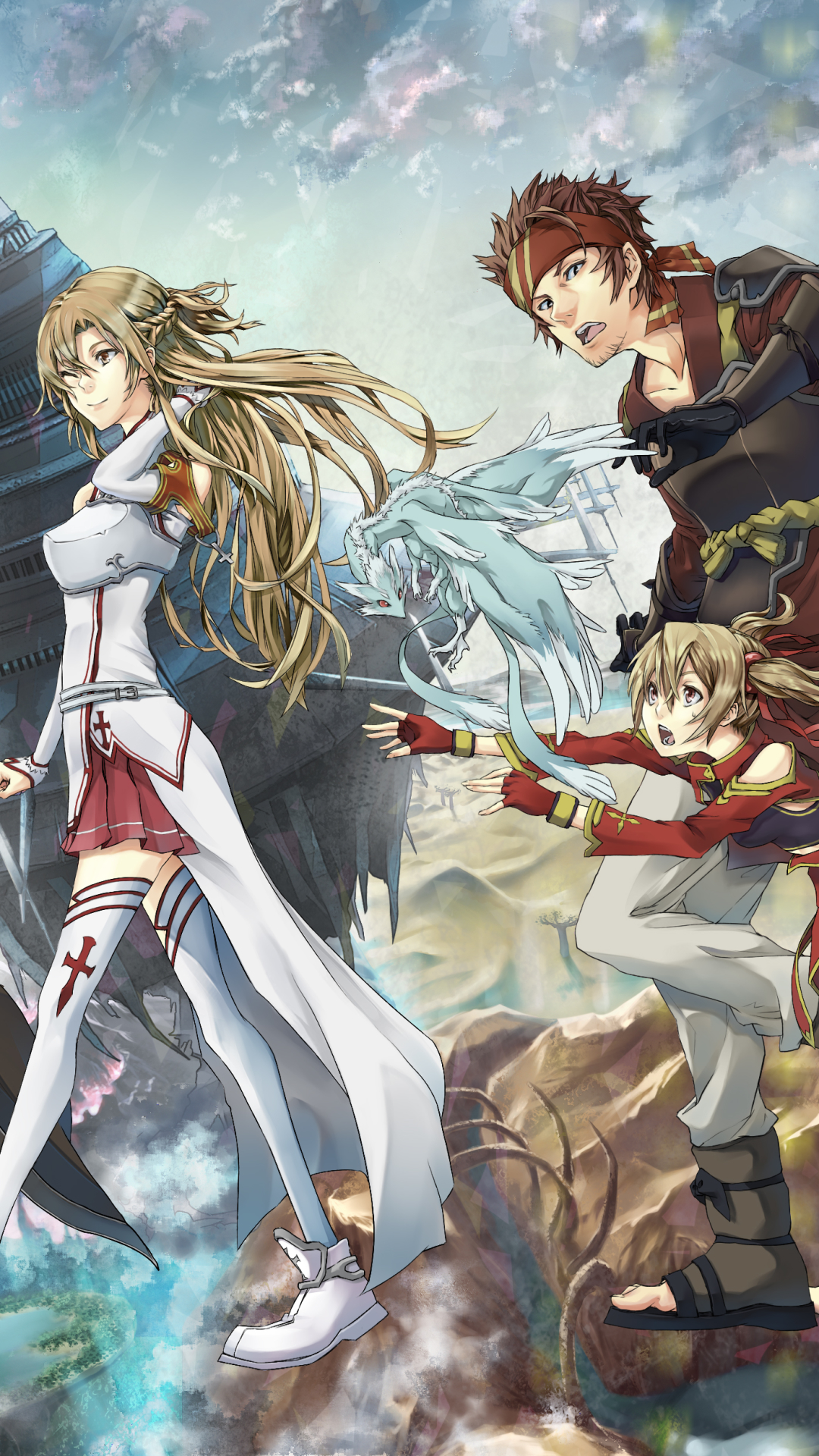 Descarga gratuita de fondo de pantalla para móvil de Sword Art Online, Animado, Asuna Yuuki, Sílice (Sword Art Online), Klein (Arte De Espada En Línea).