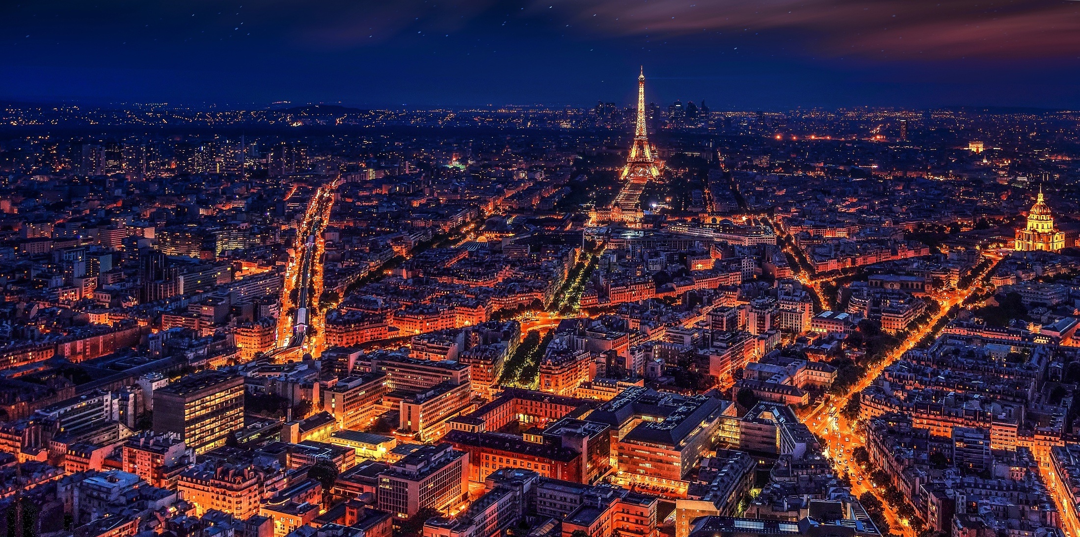 Laden Sie das Städte, Paris, Eiffelturm, Frankreich, Stadtbild, Nacht, Menschengemacht, Großstadt-Bild kostenlos auf Ihren PC-Desktop herunter