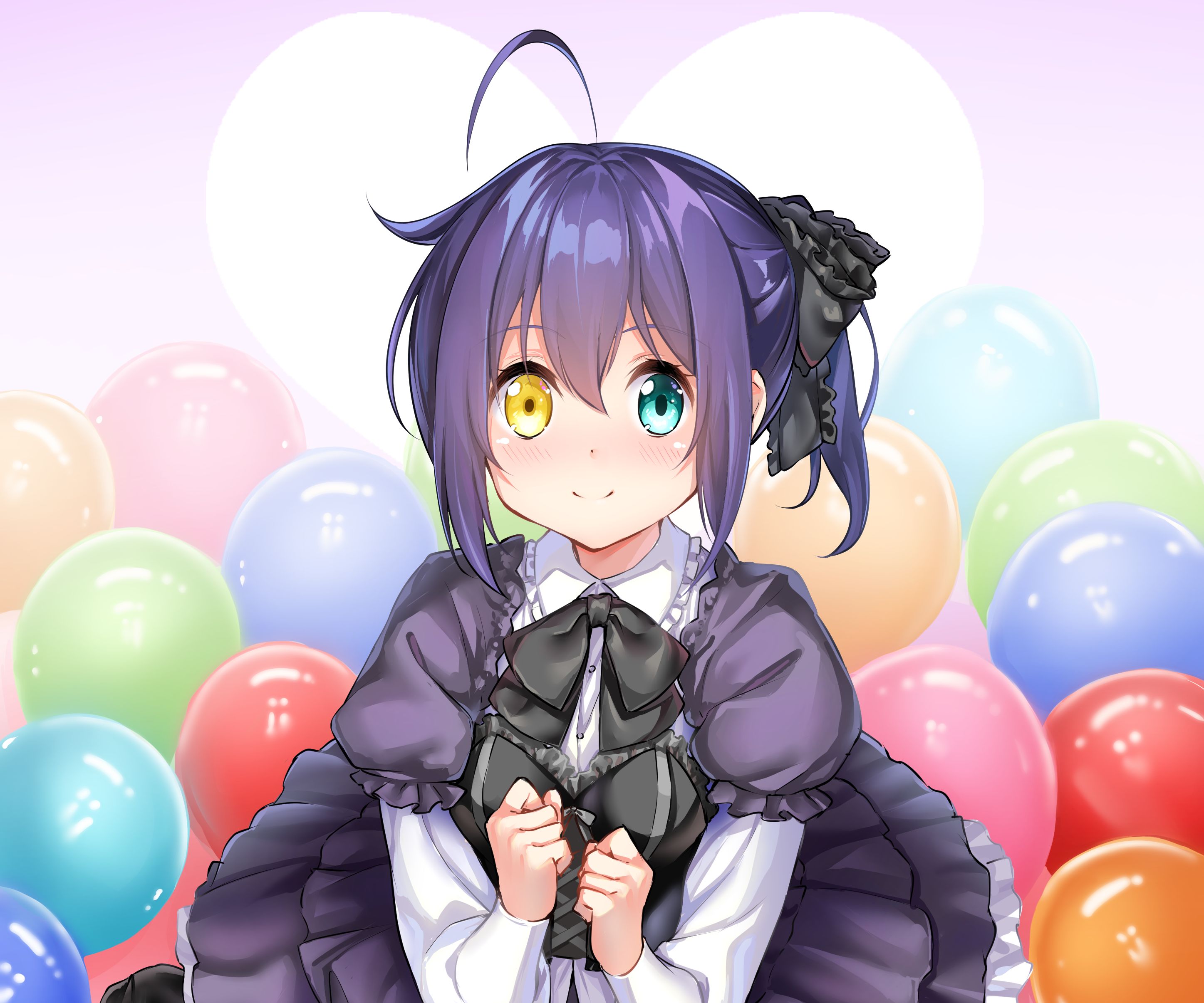 Laden Sie das Ballon, Heterochromie, Animes, Rikka Takanashi, Love Chunibyo & Other Delusions!-Bild kostenlos auf Ihren PC-Desktop herunter