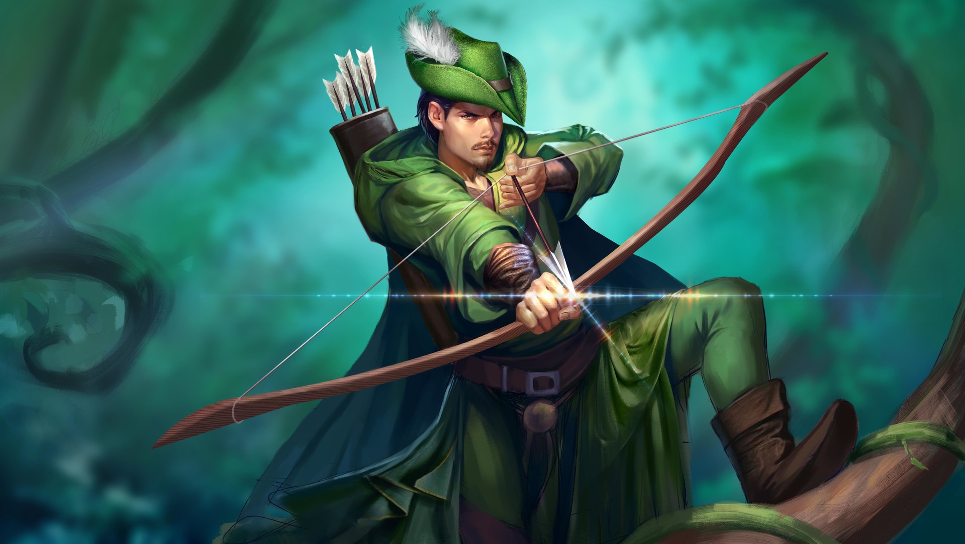 Handy-Wallpaper Fantasie, Bogenschütze, Robin Hood kostenlos herunterladen.