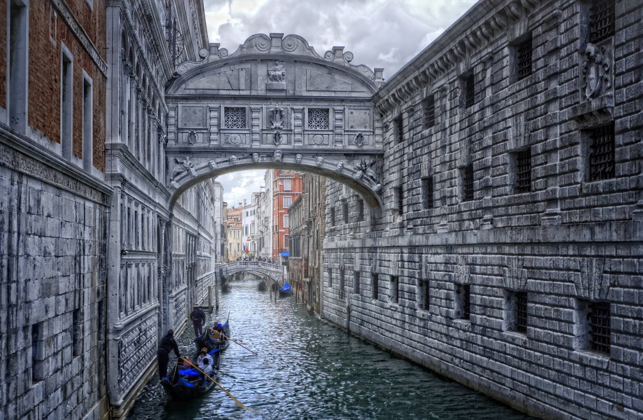 Скачать обои бесплатно Италия, Венеция, Сделано Человеком, Мост Вздохов картинка на рабочий стол ПК