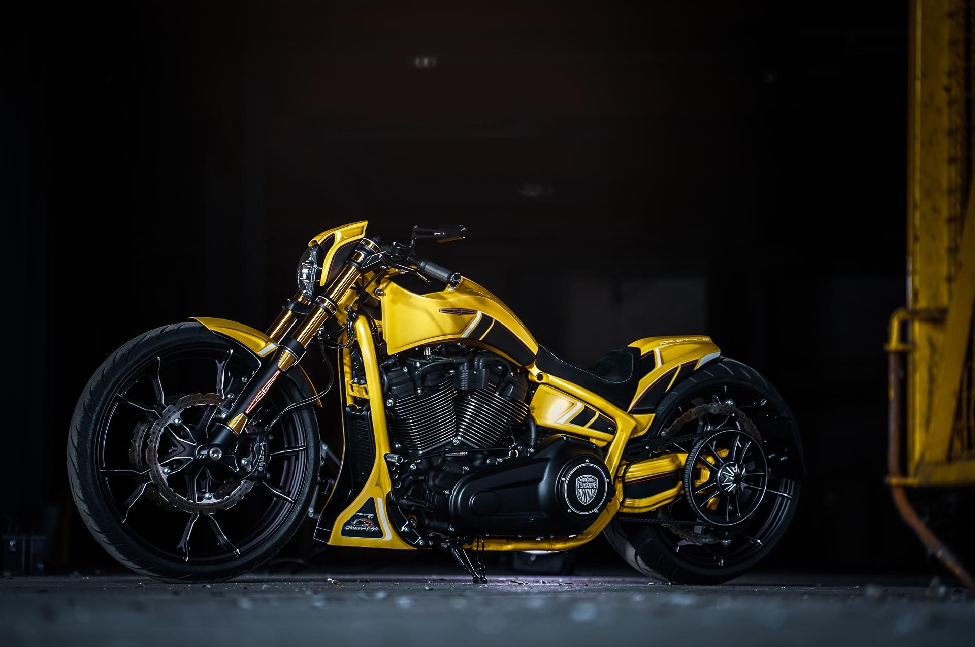 Free download wallpaper Motorcycles, Harley Davidson, Vehicles, Custom Motorcycle, Thunderbike Customs on your PC desktop