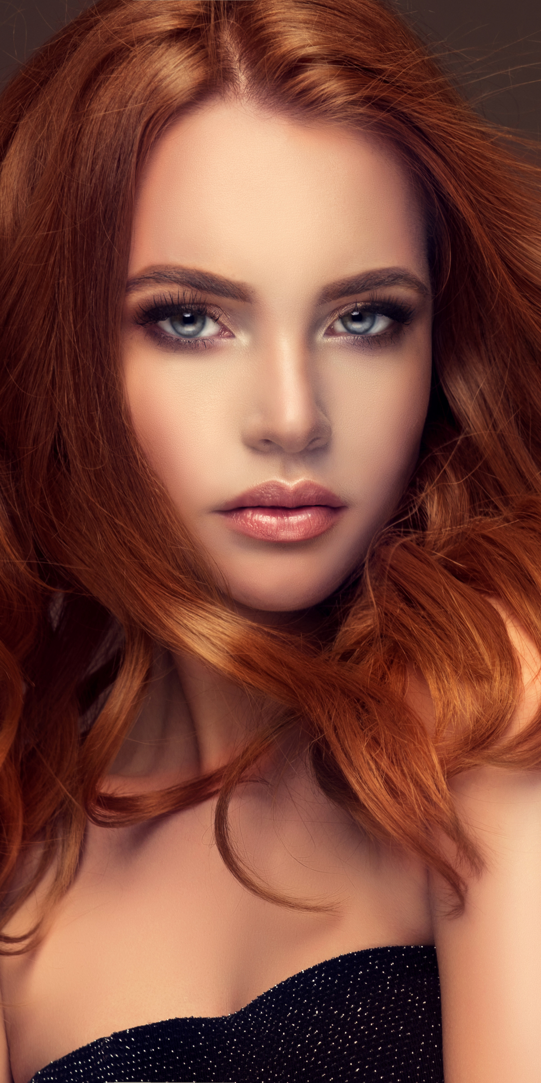 Download mobile wallpaper Redhead, Hair, Face, Model, Women, Makeup for free.