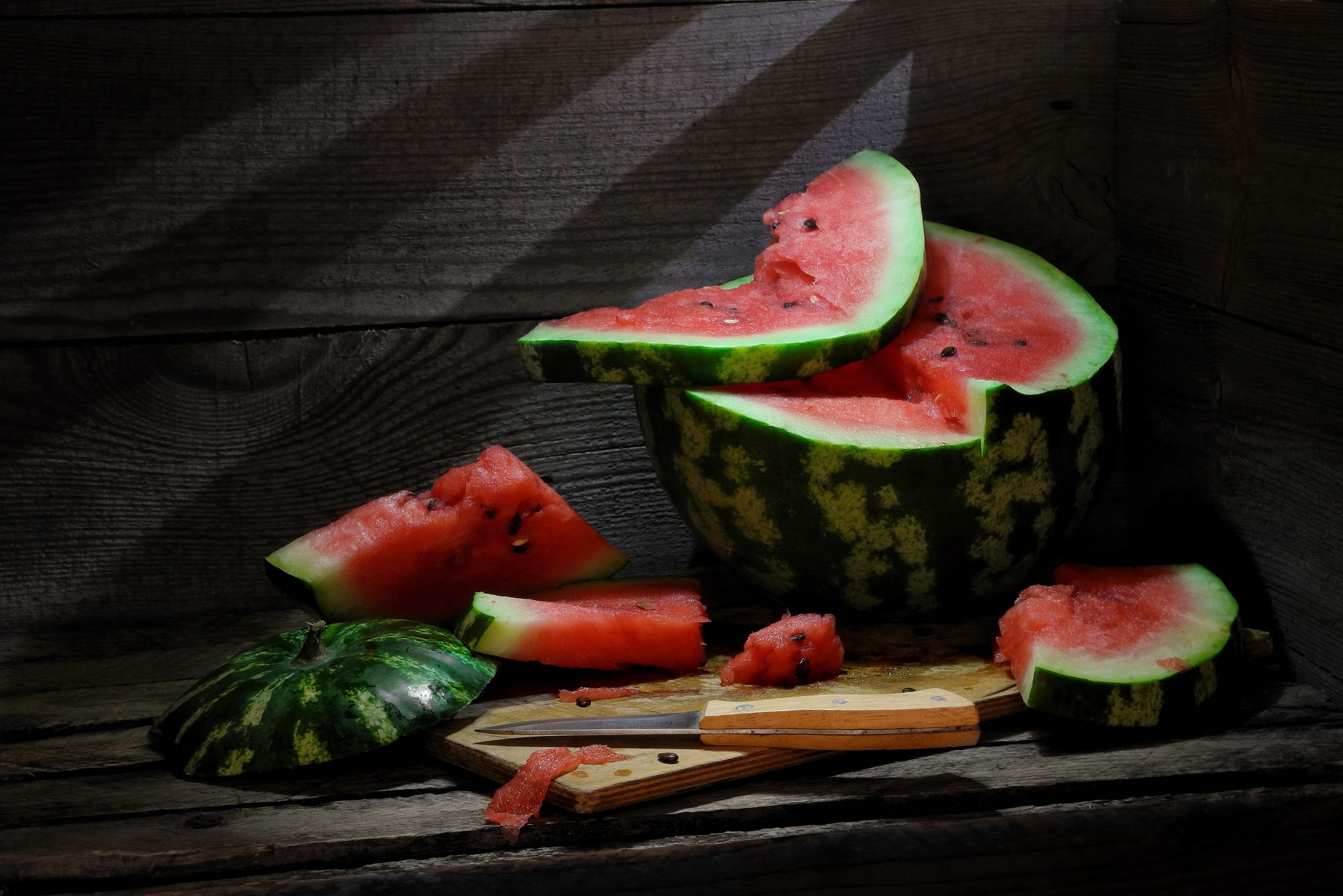 Download mobile wallpaper Fruits, Food, Still Life, Fruit, Watermelon for free.