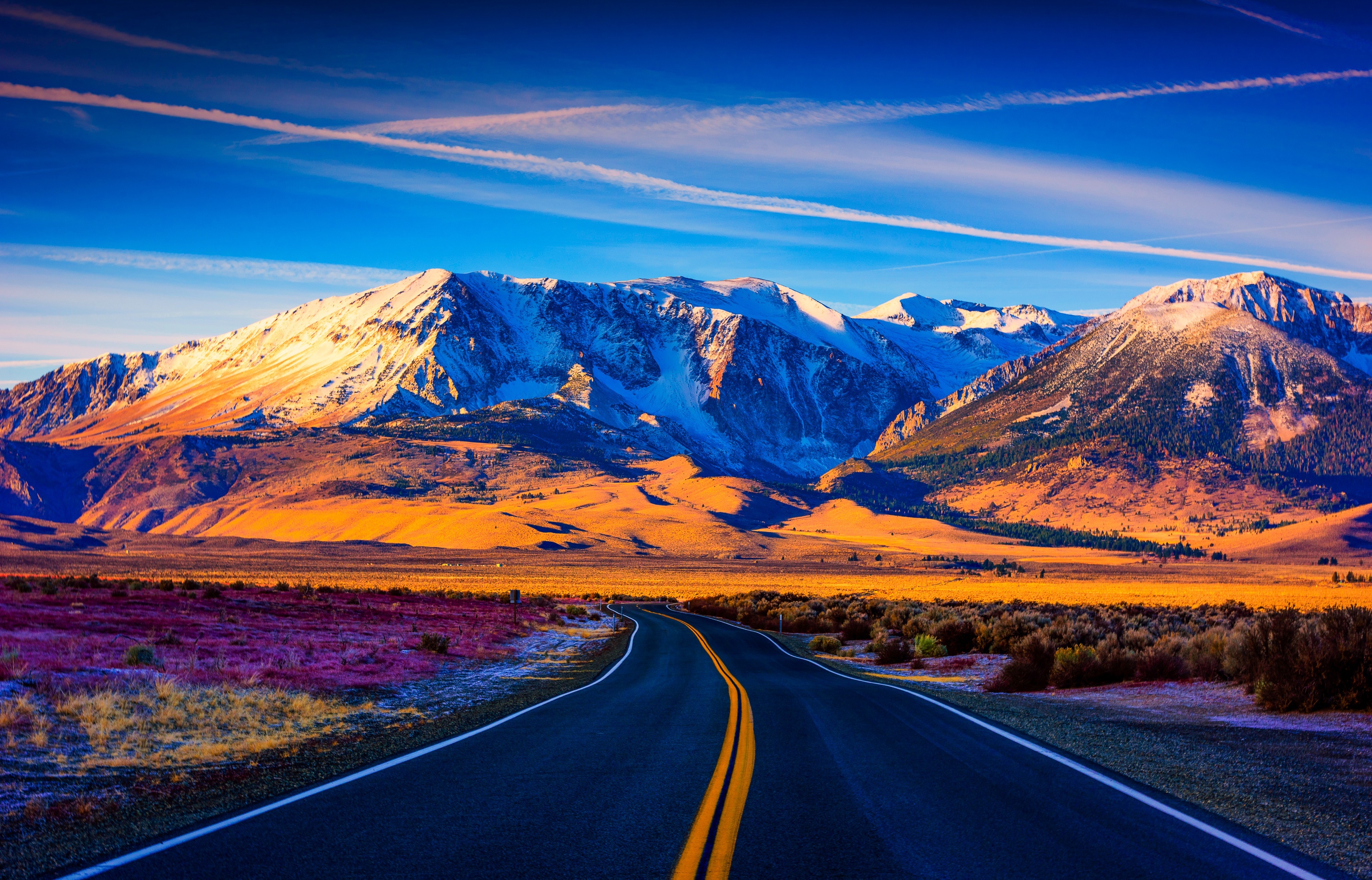 Free download wallpaper Landscape, Nature, Mountain, Road, Man Made on your PC desktop