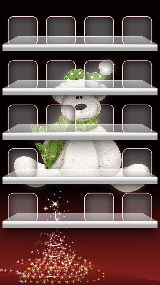 Handy-Wallpaper Feiertage, Weihnachten, Teddybär, Weihnachtsbaum kostenlos herunterladen.