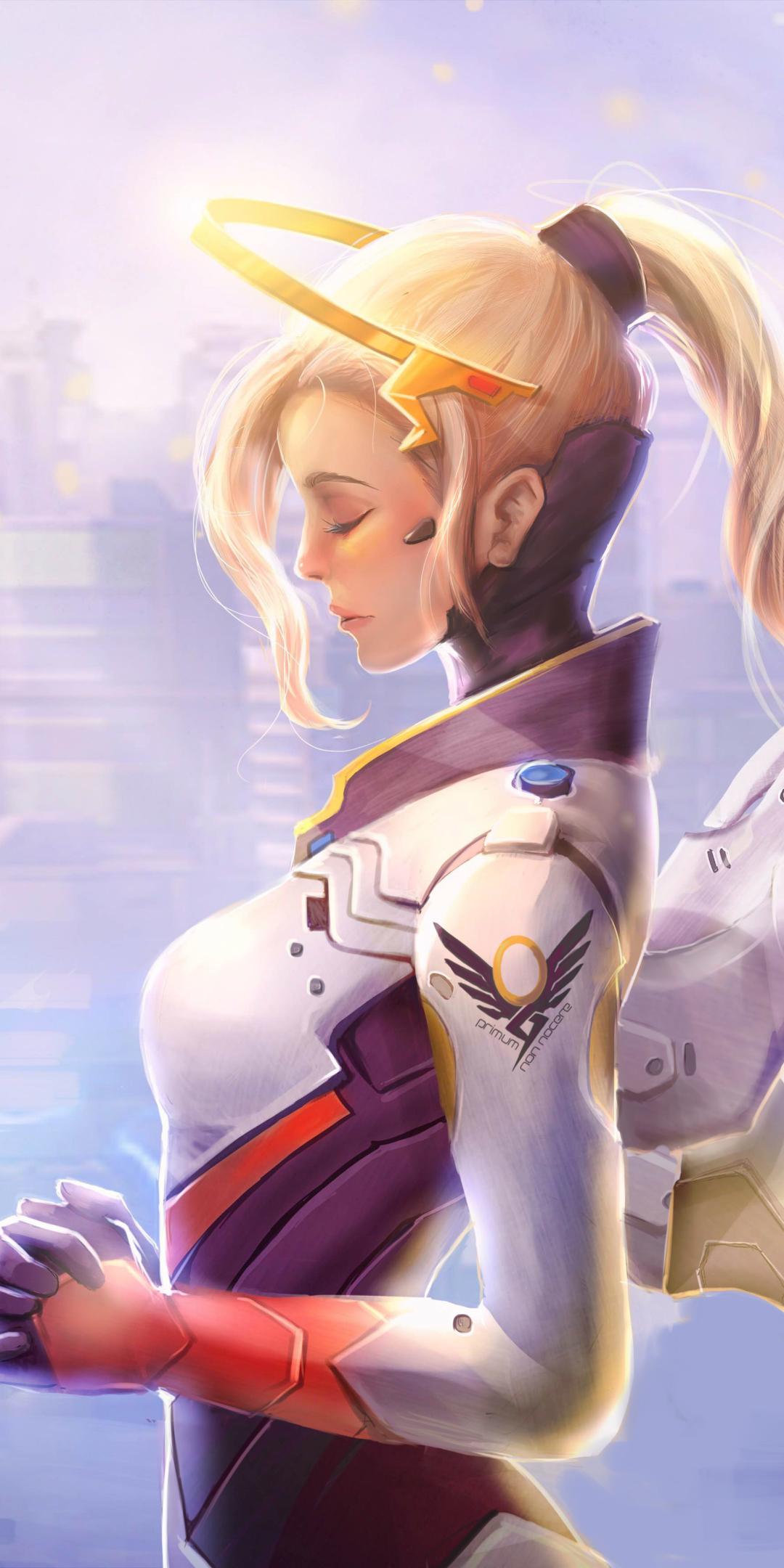 Download mobile wallpaper Angel, Overwatch, Video Game, Mercy (Overwatch) for free.