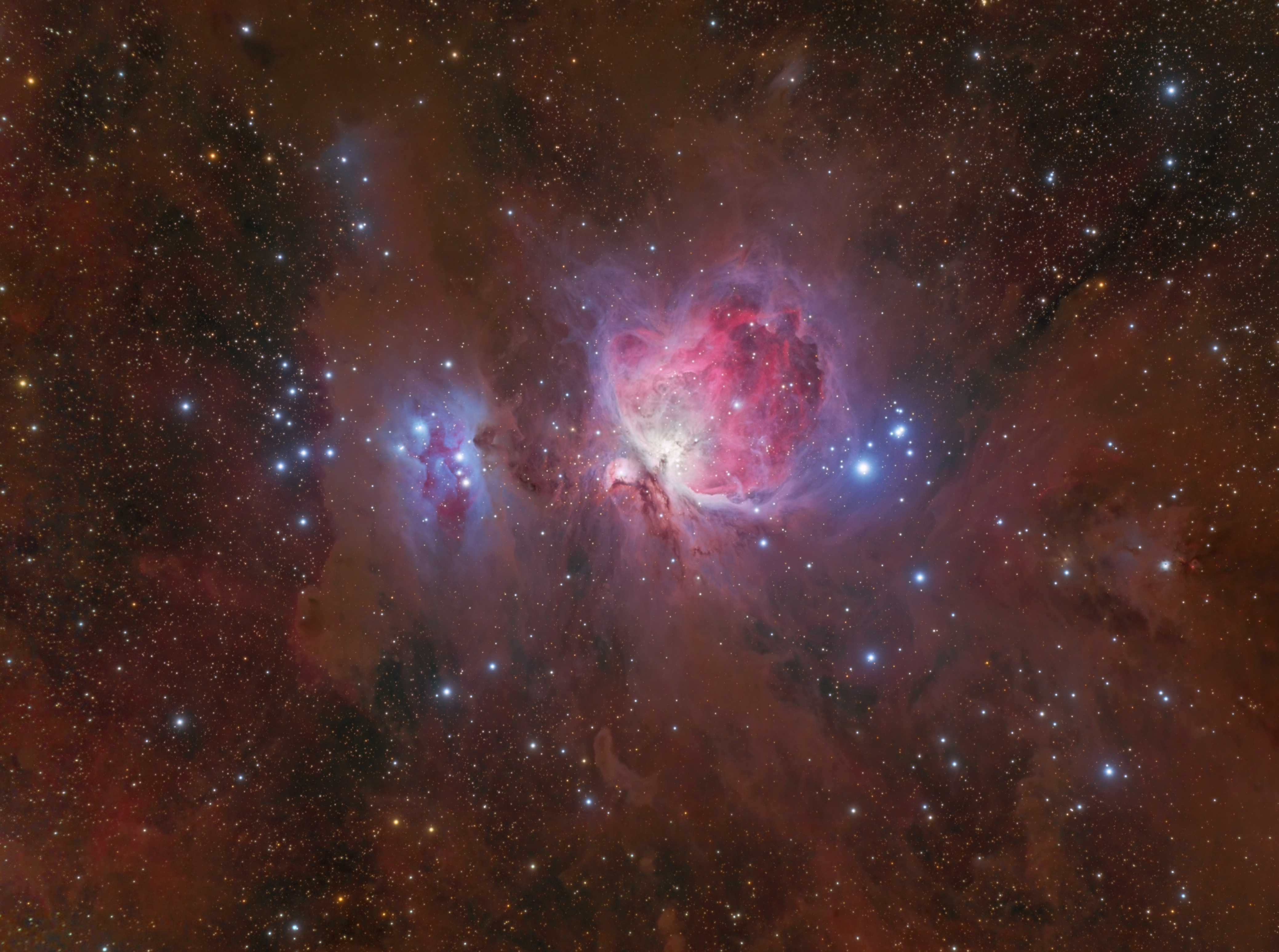 115151 скачать картинку туманность ориона, космос, звезды, блики, туманность - обои и заставки бесплатно