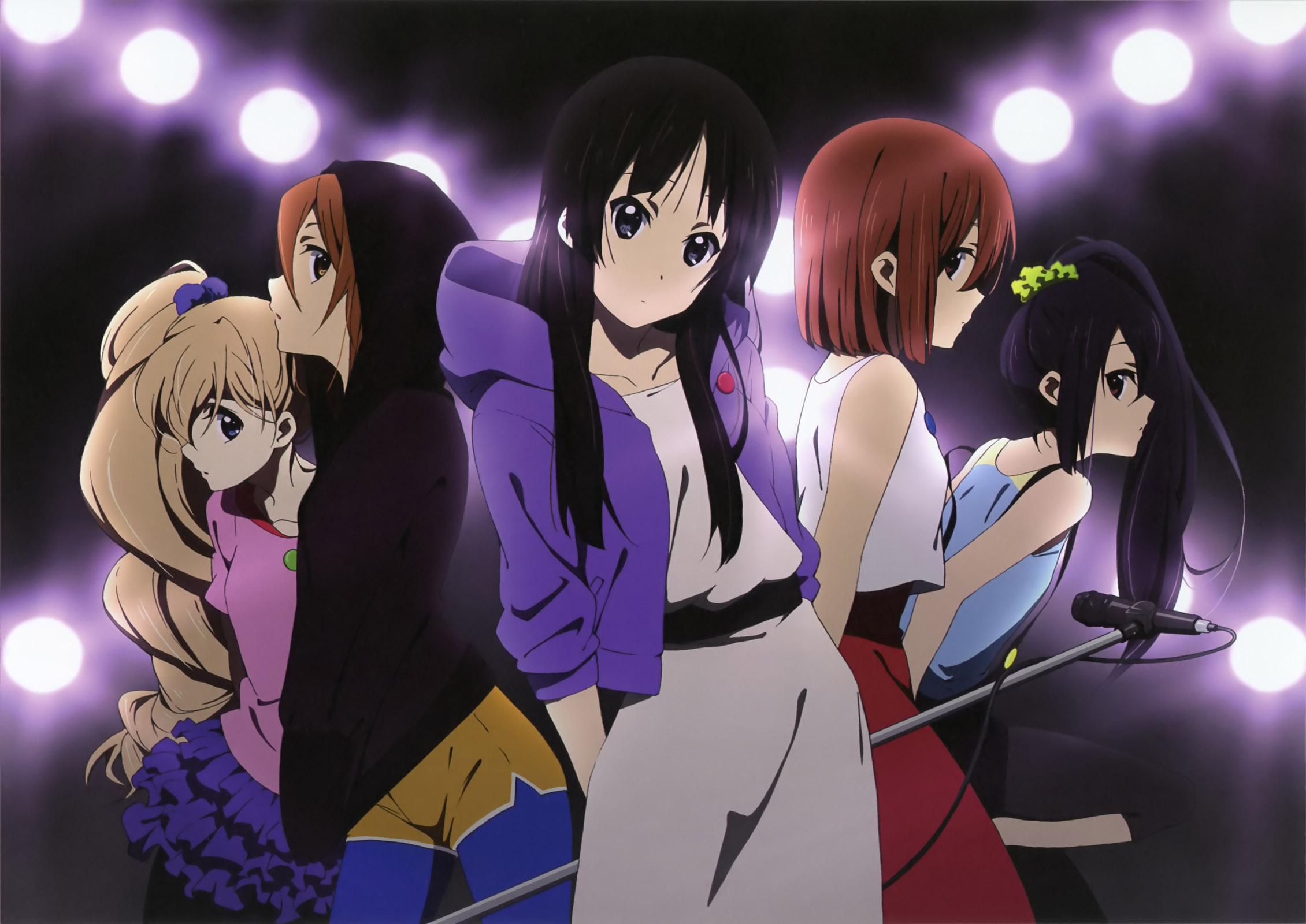 690554 Hintergrundbild herunterladen animes, k on!, azusa nakano, mio akiyama, ritsu tainaka, tsumugi kotobuki, yui hirasawa - Bildschirmschoner und Bilder kostenlos