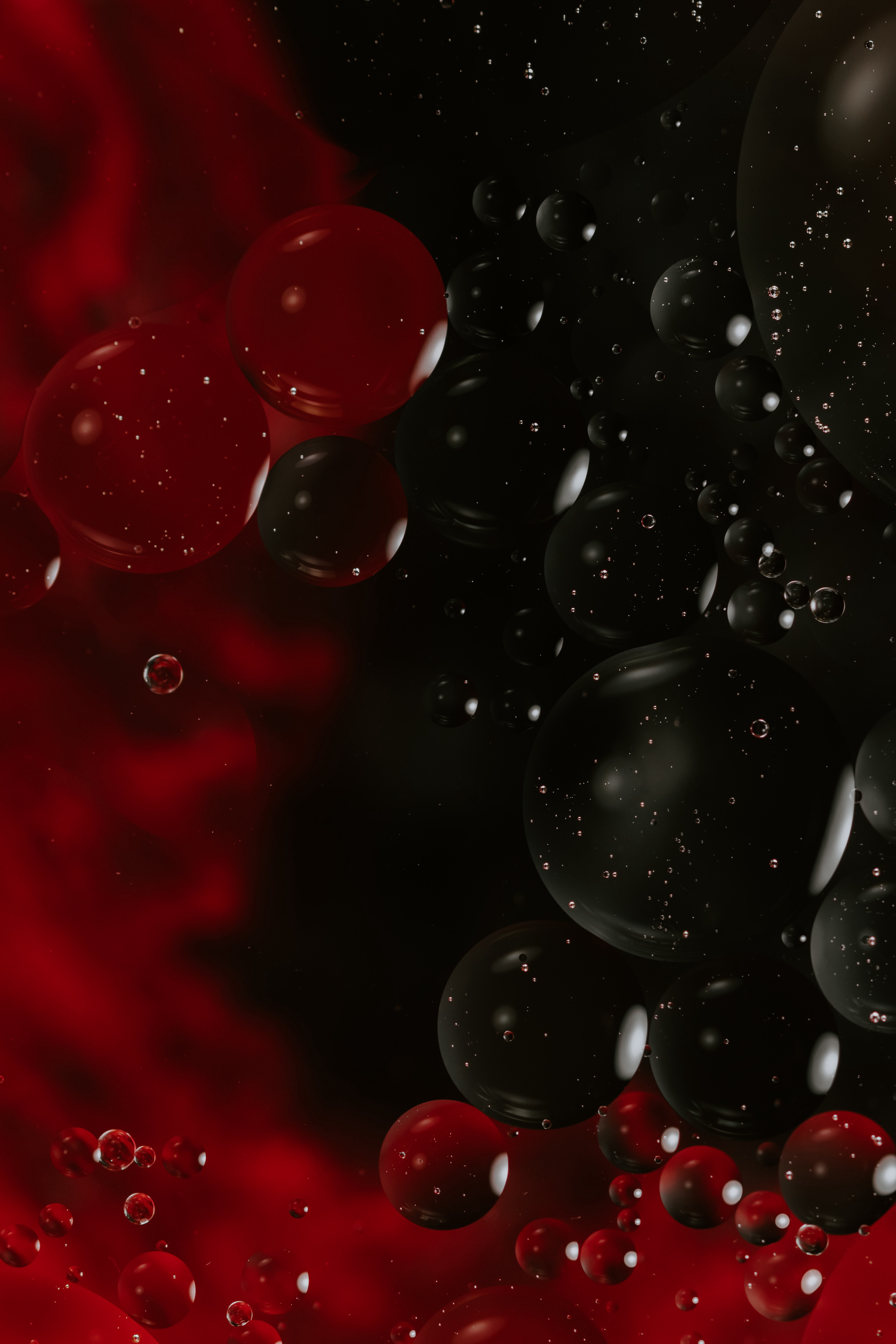 bubbles, macro, texture, liquid Smartphone Background