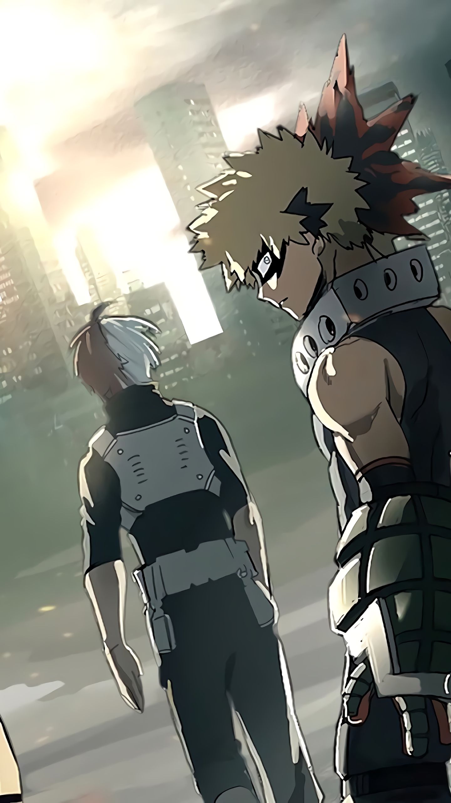 Download mobile wallpaper Anime, Shoto Todoroki, Katsuki Bakugou, My Hero Academia for free.