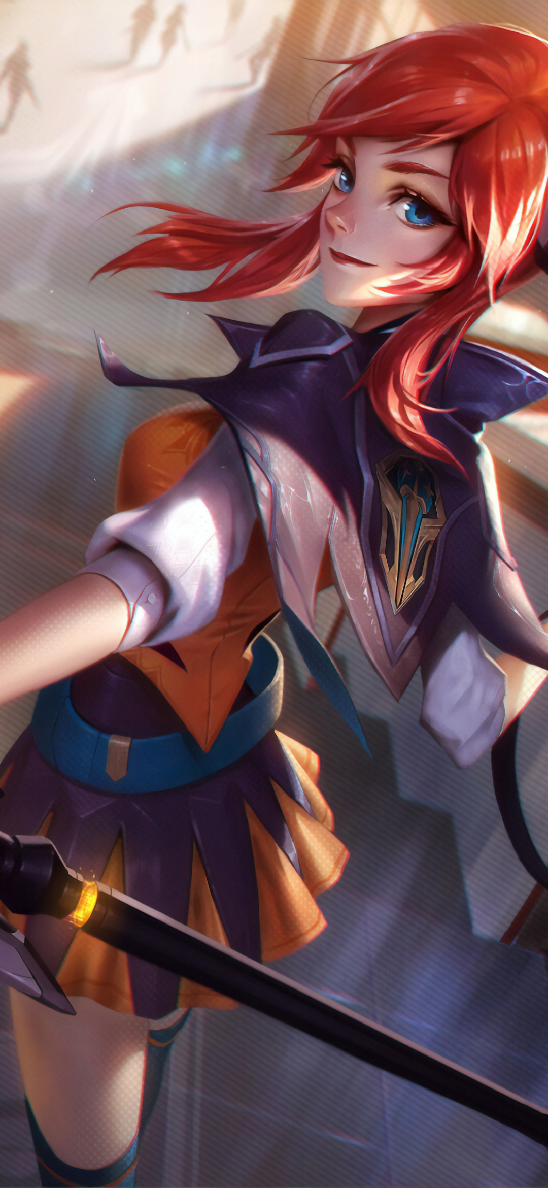 Download mobile wallpaper League Of Legends, Blue Eyes, Video Game, Red Hair, Lux (League Of Legends) for free.