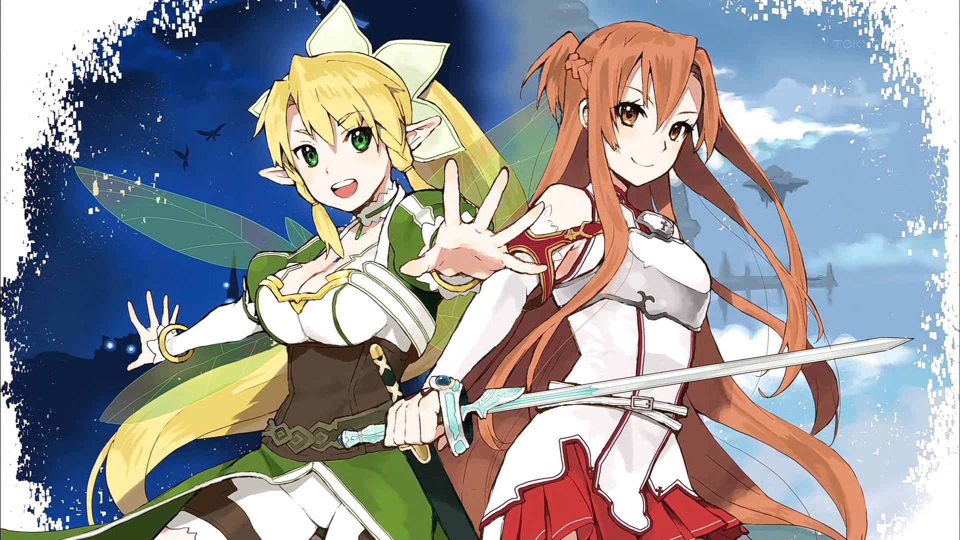 Free download wallpaper Anime, Sword Art Online, Asuna Yuuki, Suguha Kirigaya on your PC desktop