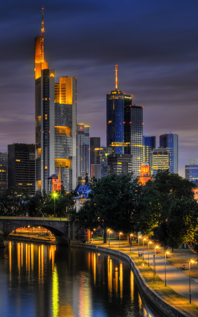 Download mobile wallpaper Cities, Frankfurt, Man Made for free.