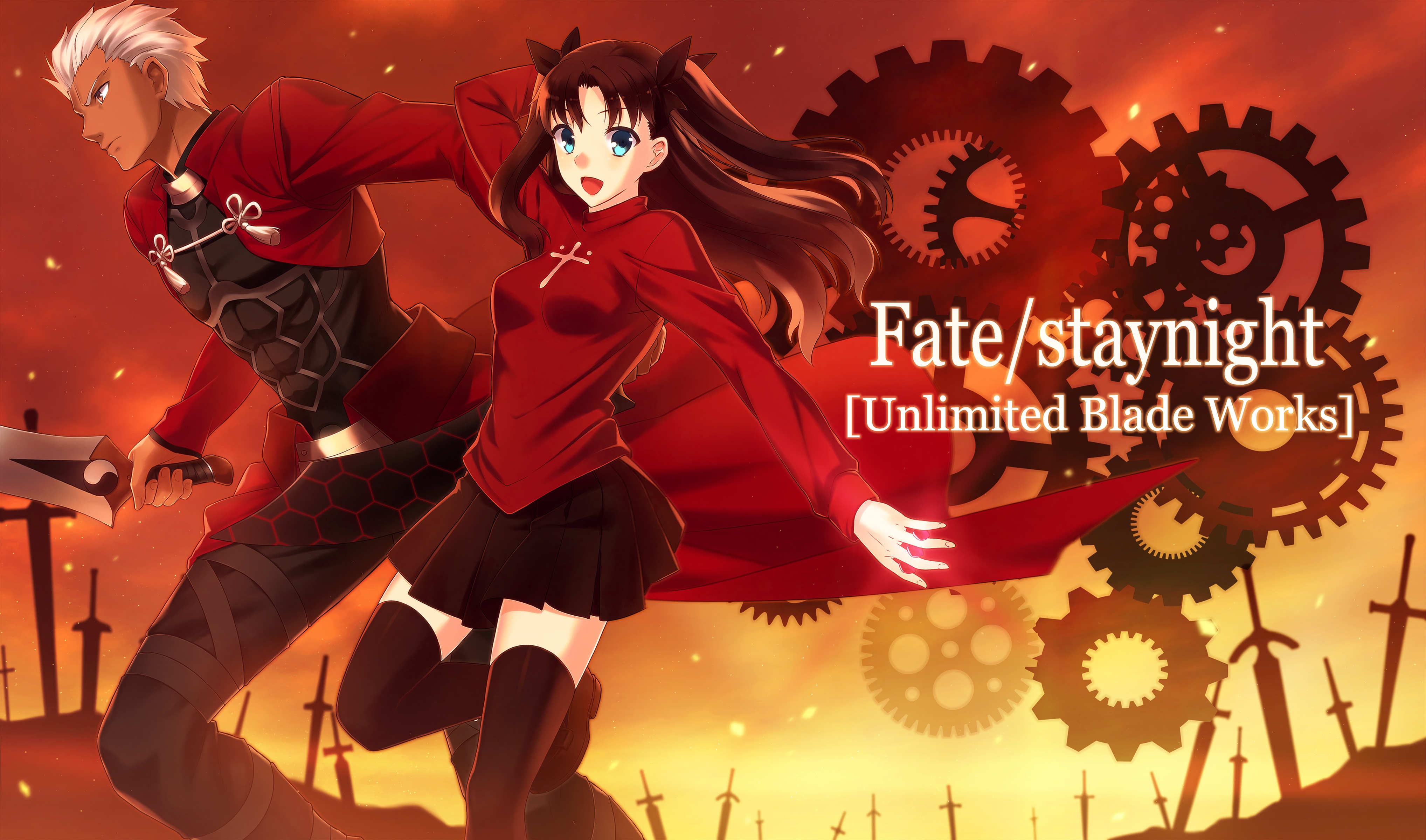 Laden Sie das Animes, Fate/stay Night: Unlimited Blade Works, Schicksalsserie-Bild kostenlos auf Ihren PC-Desktop herunter