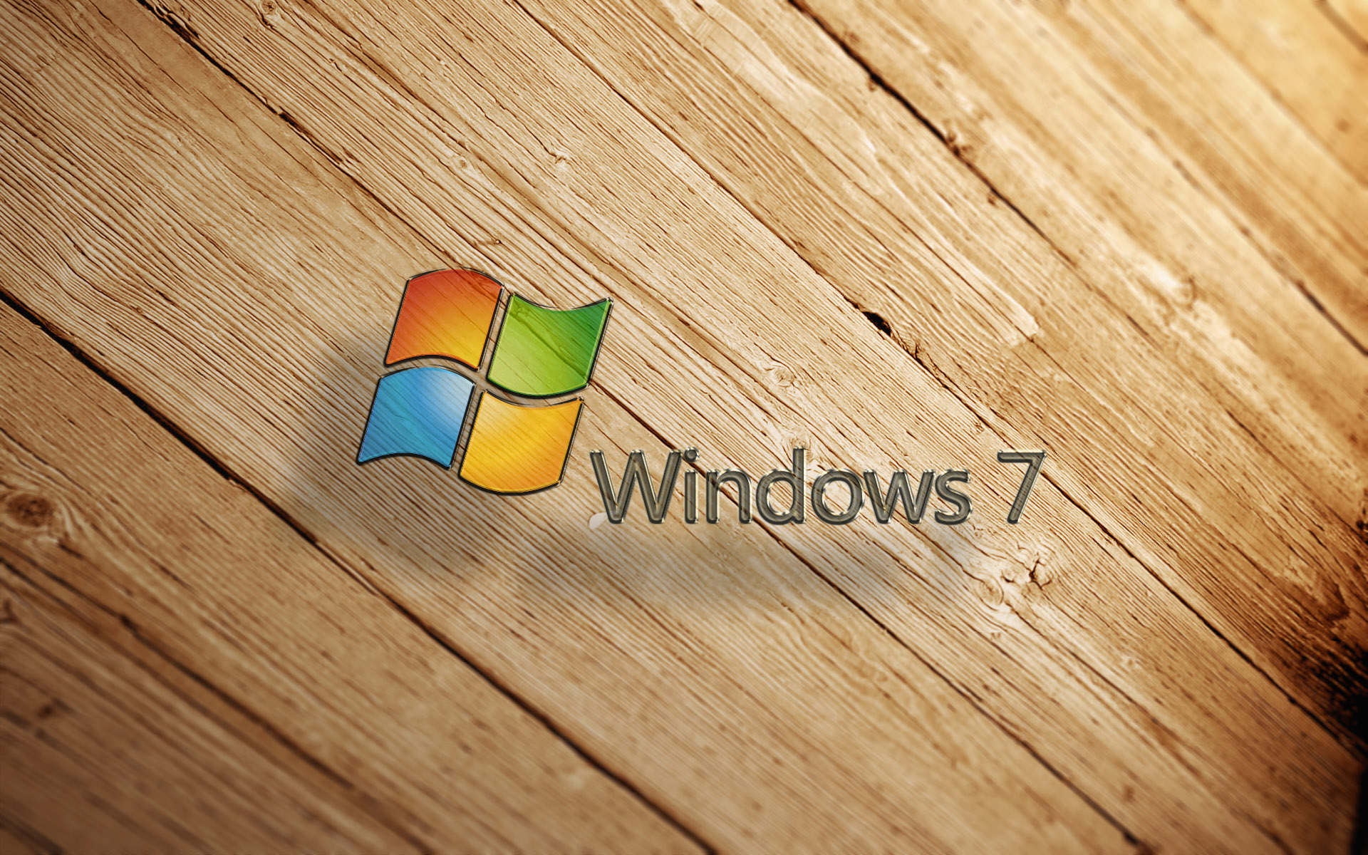 logo, wood, microsoft, technology, windows 7, floor, shadow, windows