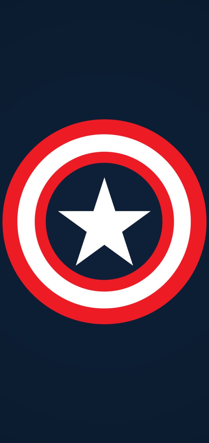 Download mobile wallpaper Captain America, Comics, Minimalist for free.