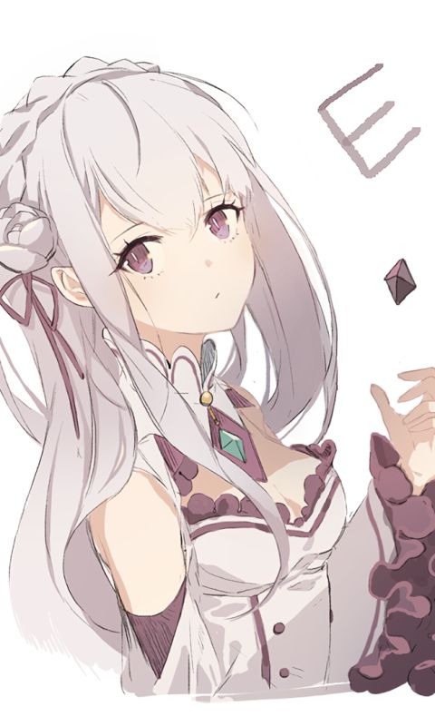 Handy-Wallpaper Animes, Emilia (Re: Zero), Re:zero Das Leben In Einer Anderen Welt Beginnen kostenlos herunterladen.