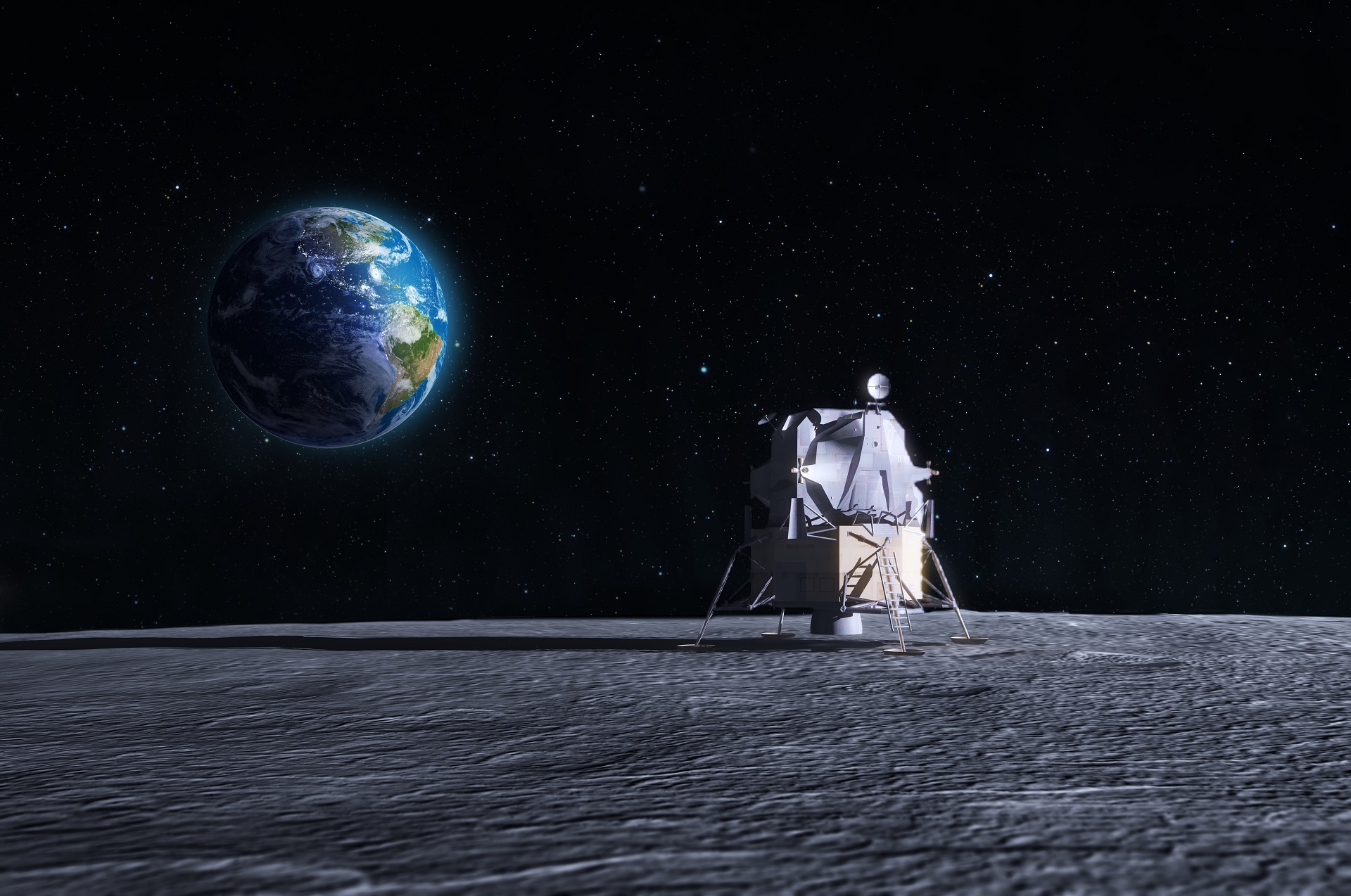 Descarga gratuita de fondo de pantalla para móvil de Luna, Tierra, Espacio, Ciencia Ficción, Alunizaje.