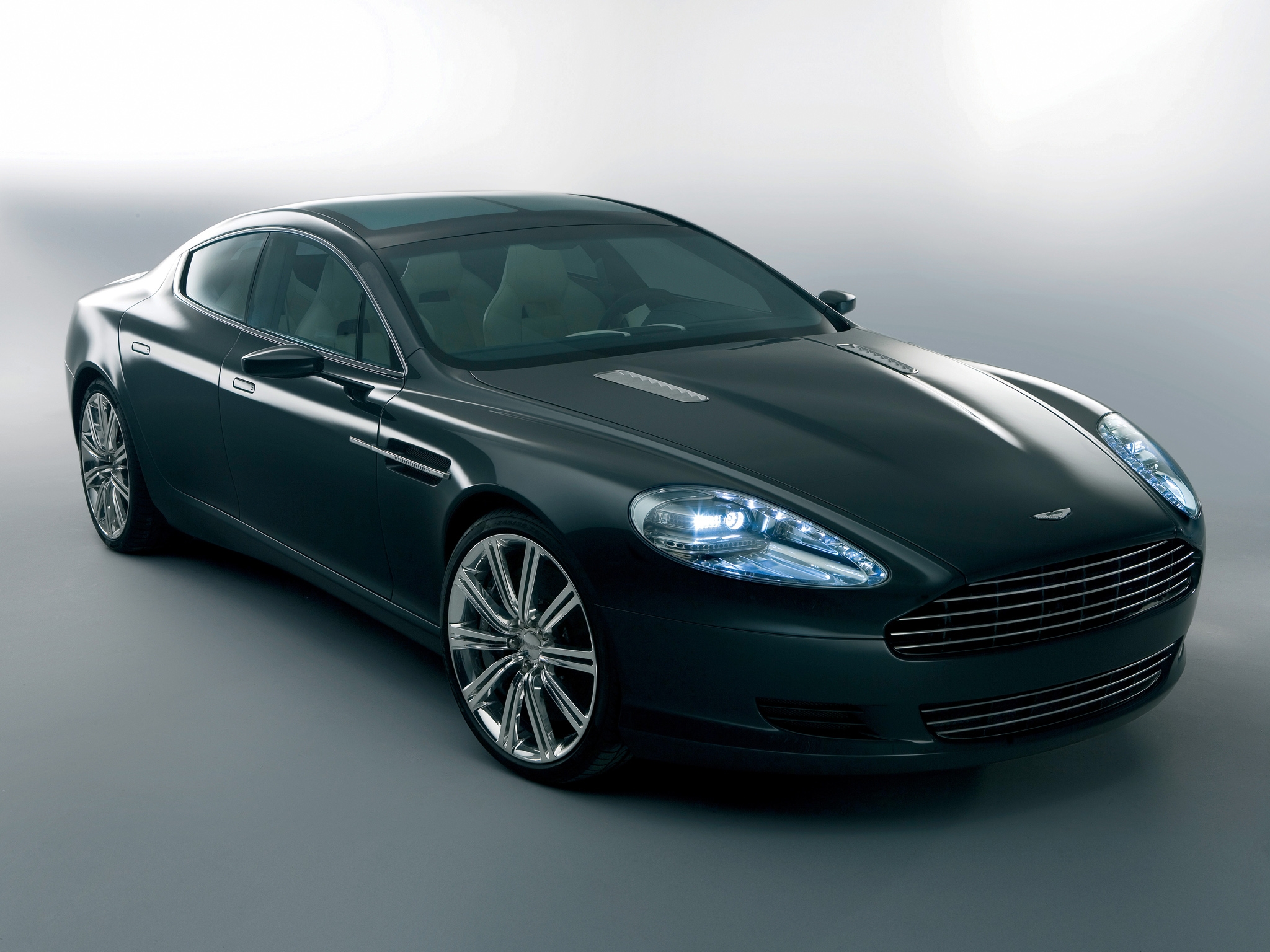 aston martin, cars, black, front view, style, concept car, 2006, rapide