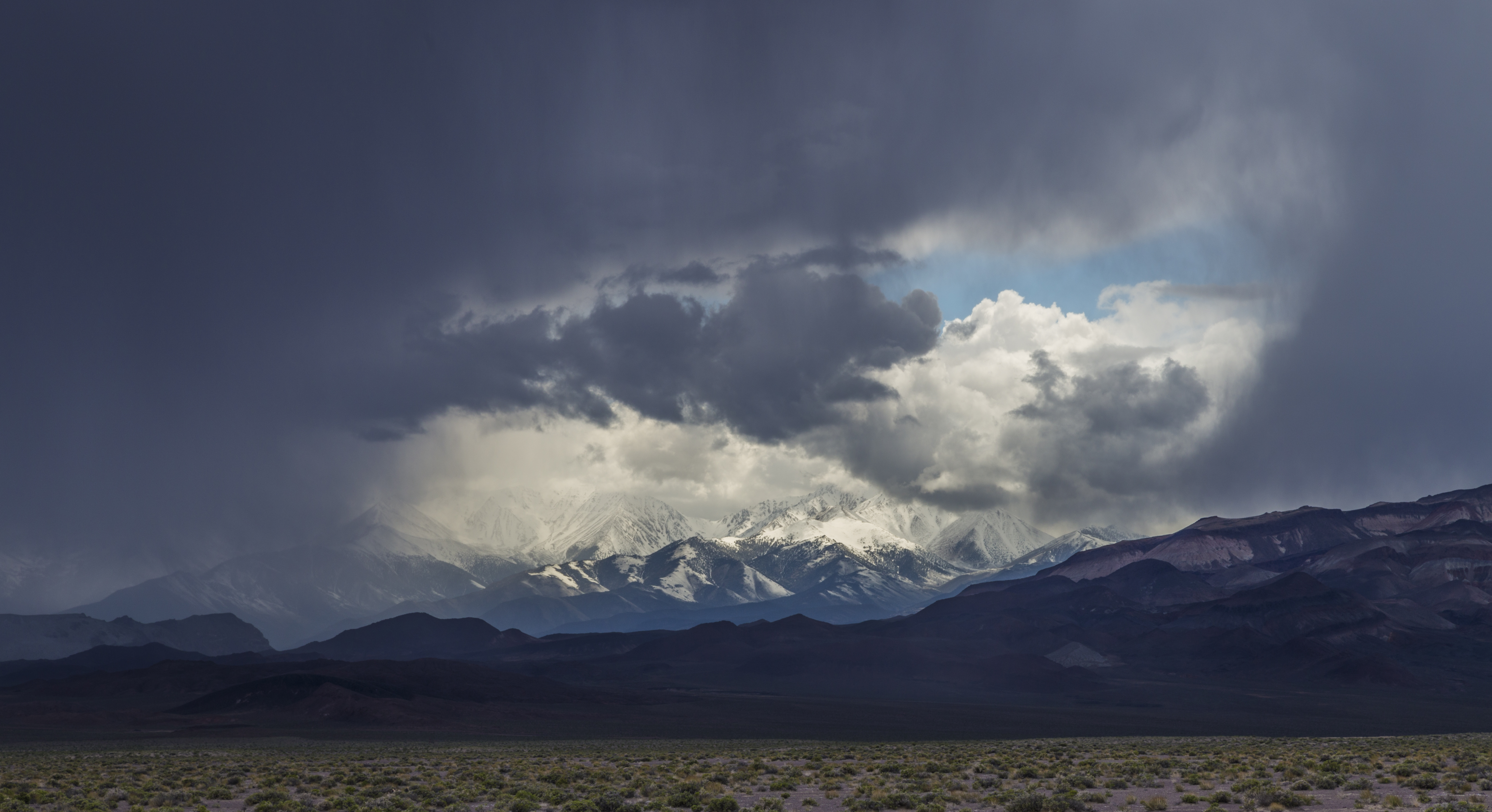 earth, mountain, cloud, landscape, new zealand, southern alps, storm, mountains
