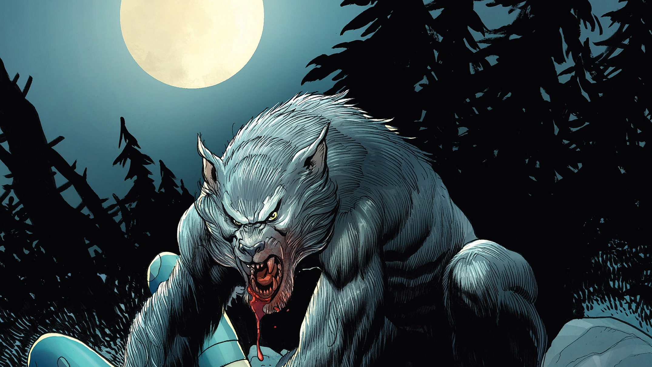 Laden Sie das Werwolf, Düster-Bild kostenlos auf Ihren PC-Desktop herunter