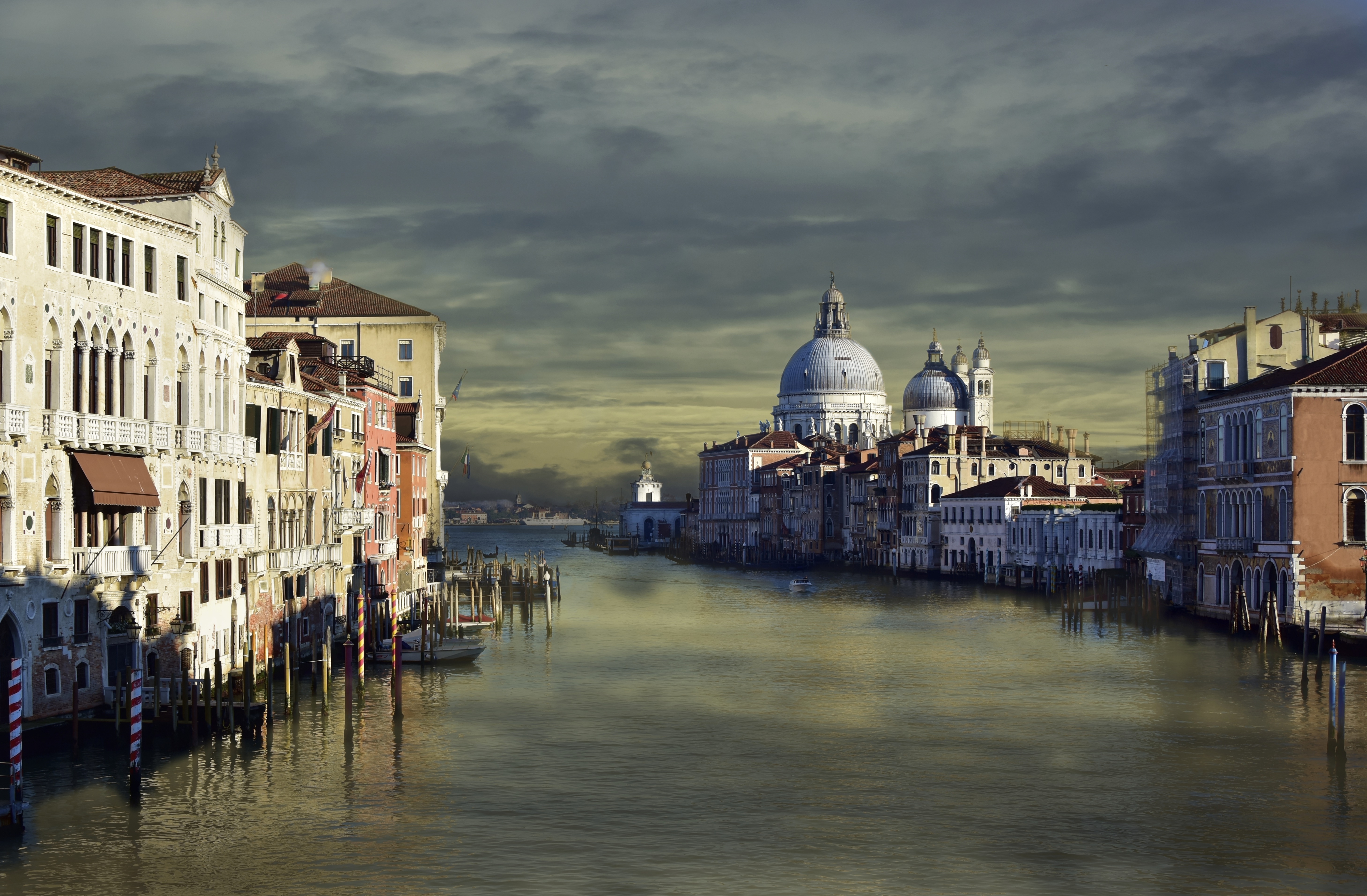 無料モバイル壁紙都市, イタリア, ヴェネツィア, 建物, 大聖堂, 建築, マンメイド, 運河をダウンロードします。