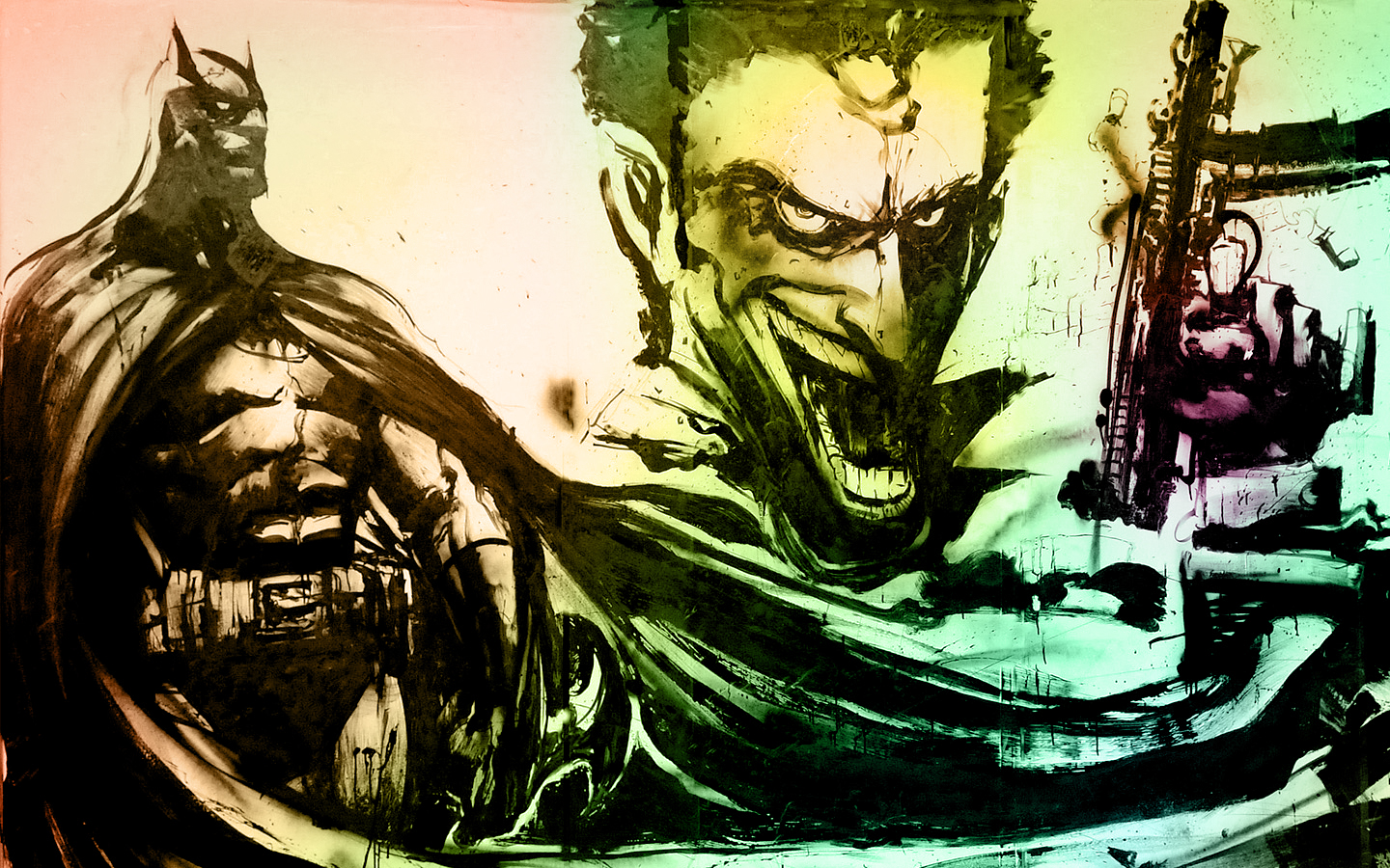 Handy-Wallpaper The Batman, Comics, Joker kostenlos herunterladen.