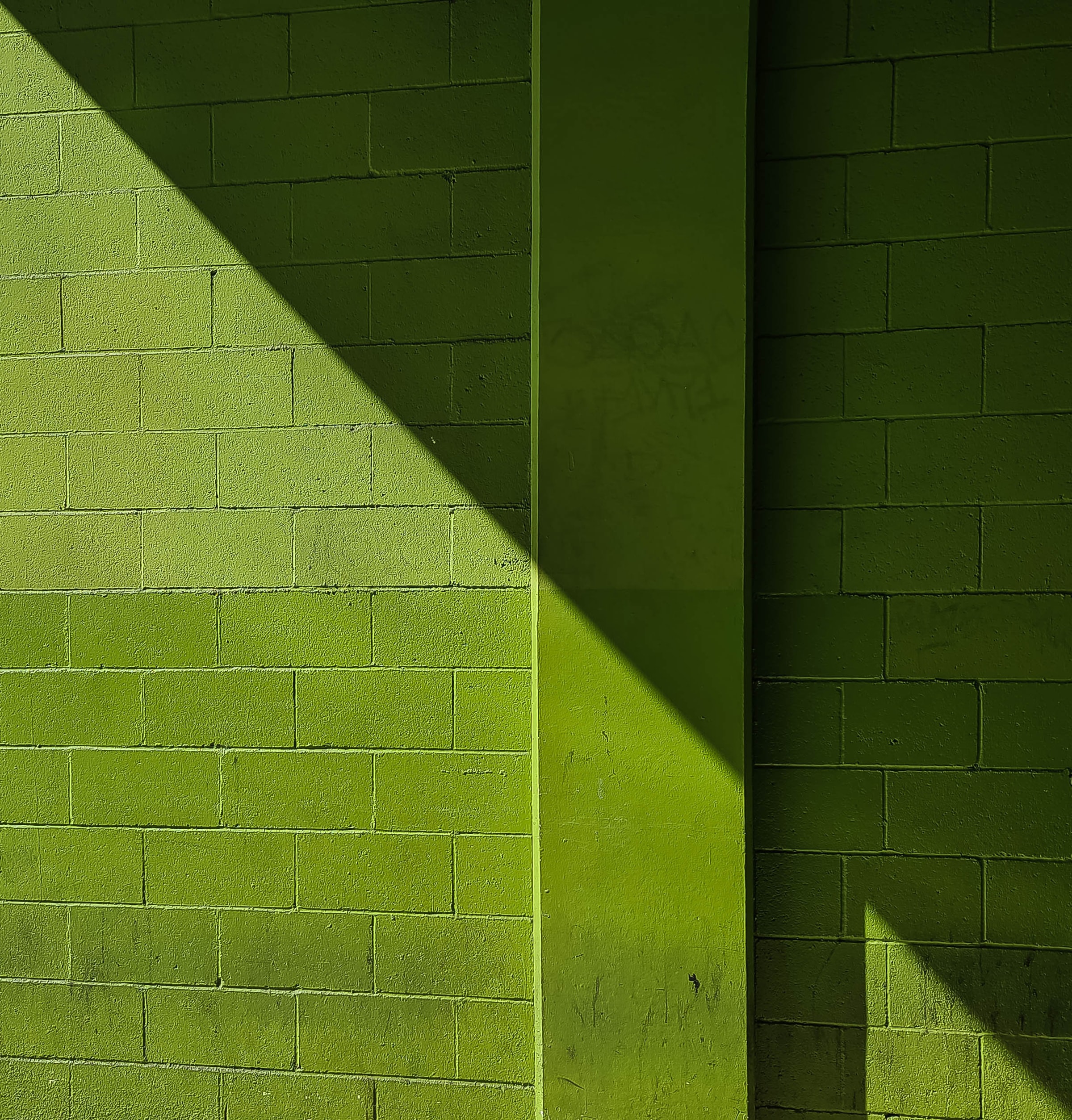texture, green, textures, shadow, wall, bricks UHD
