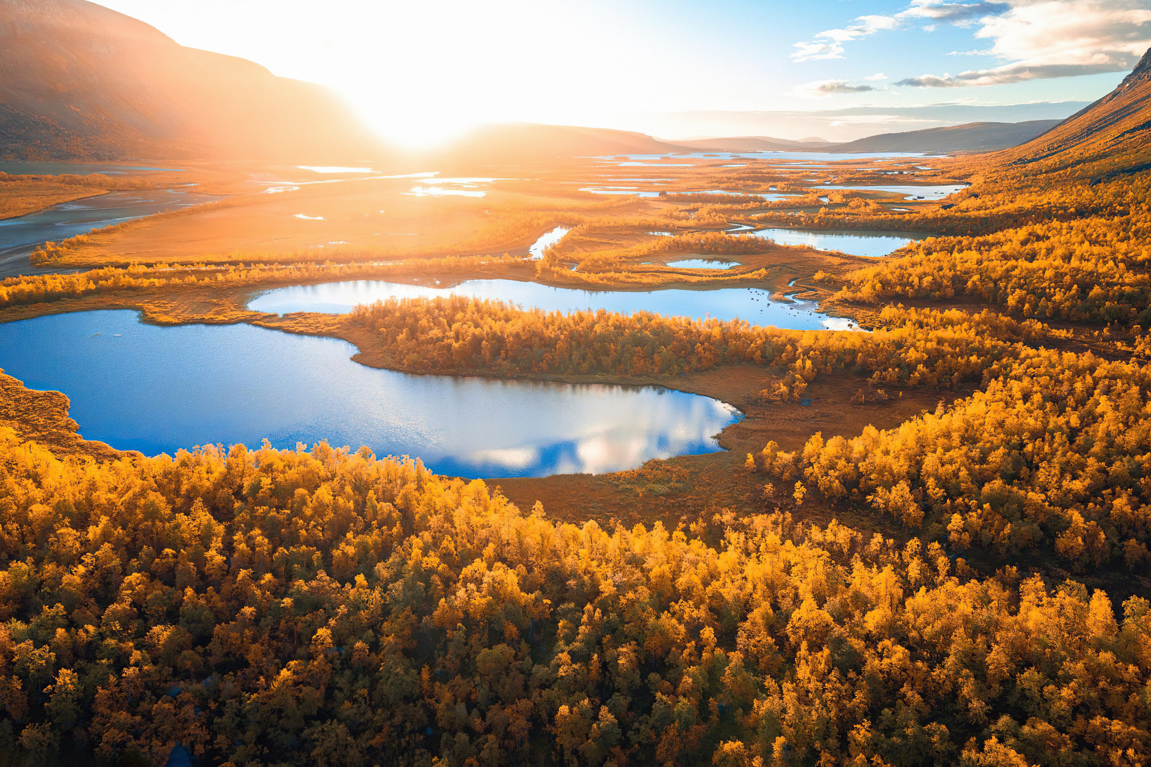 1056046 descargar imagen tierra/naturaleza, paisaje, otoño, lago, suecia: fondos de pantalla y protectores de pantalla gratis