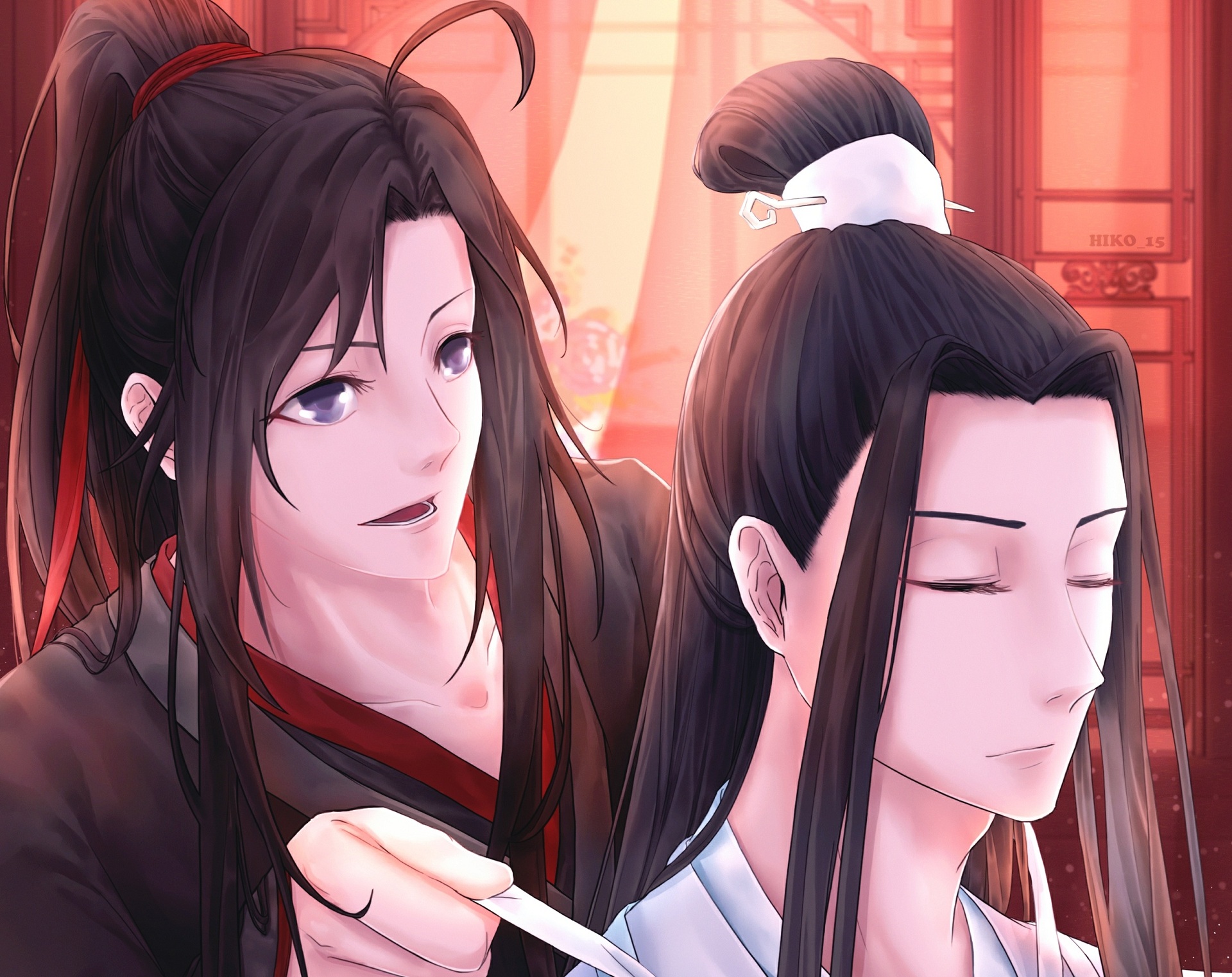 Handy-Wallpaper Animes, Lanzhan, Wei Yin, Lan Wangji, Wei Wuxian, Mo Dao Zu Shi kostenlos herunterladen.