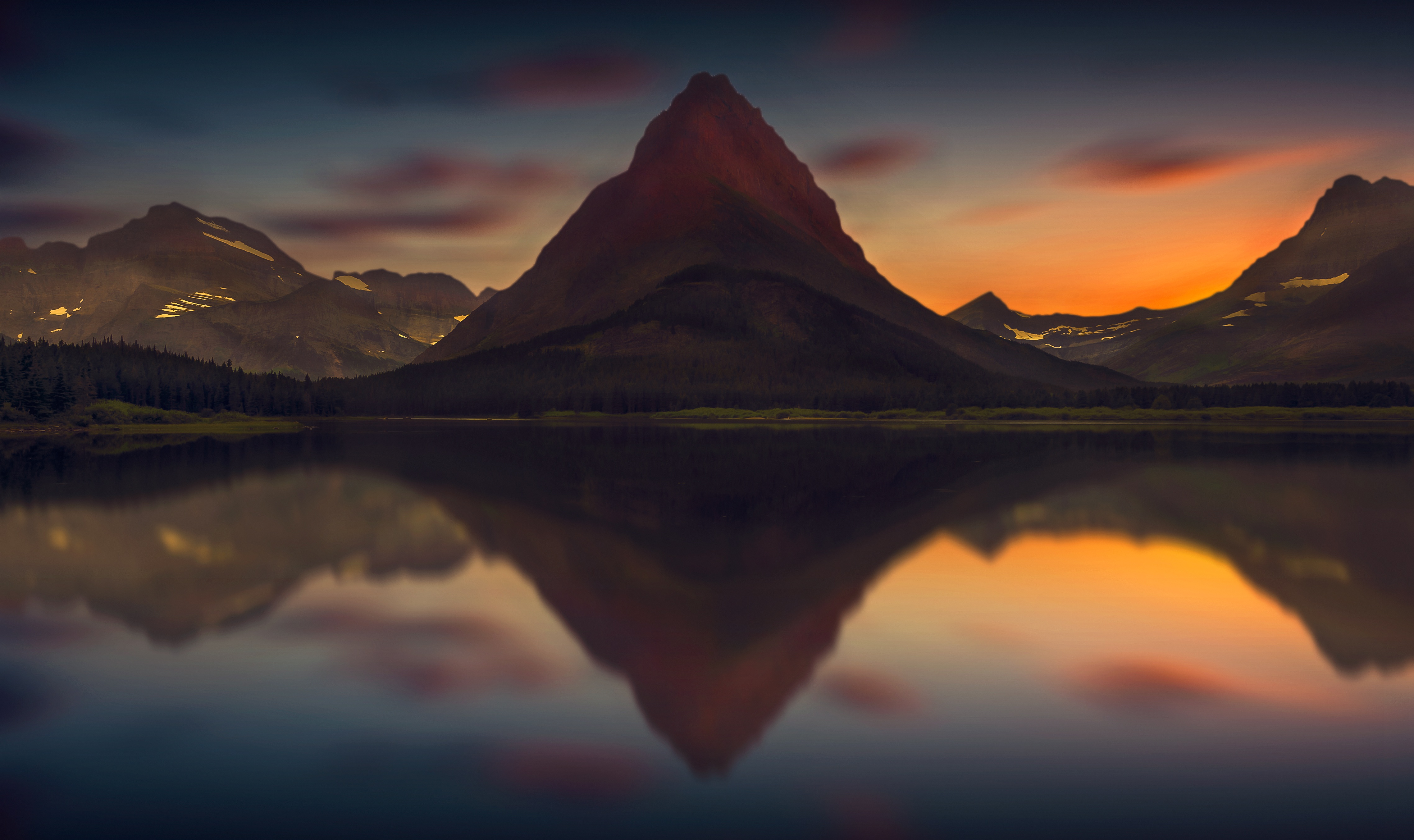 Descarga gratis la imagen Naturaleza, Montaña, Cima, Lago, Tierra/naturaleza, Reflejo en el escritorio de tu PC