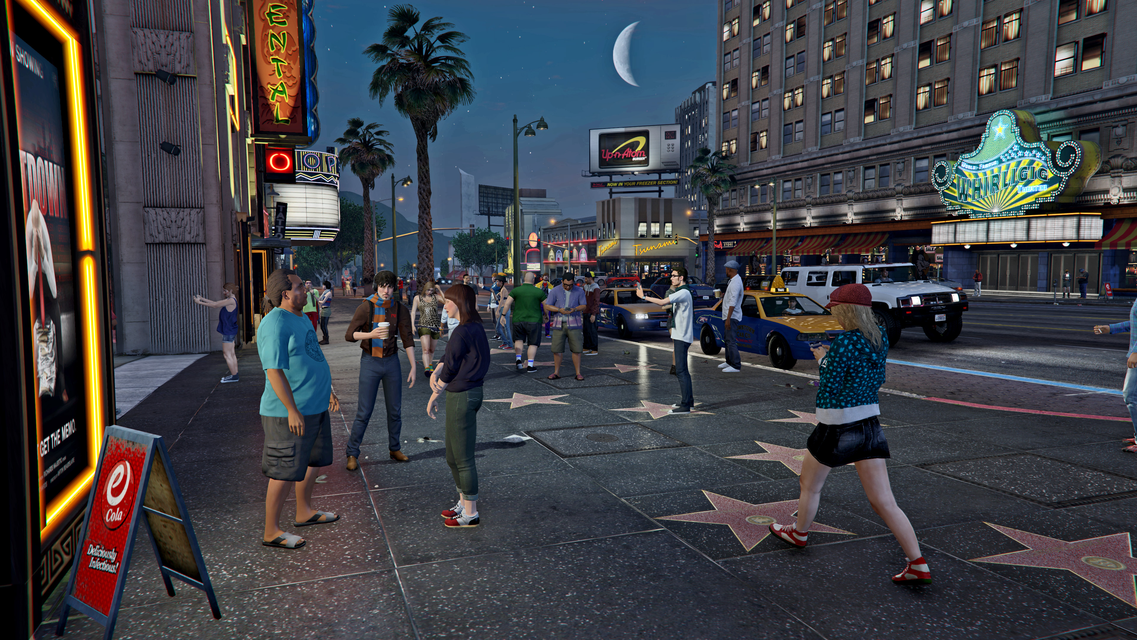 grand theft auto v, video game, grand theft auto, people, street
