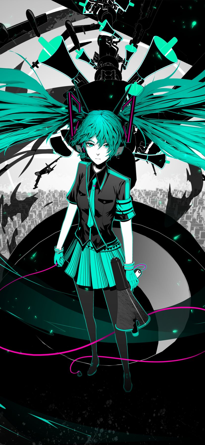 Descarga gratuita de fondo de pantalla para móvil de Vocaloid, Animado, Hatsune Miku, El Amor Es Guerra (Vocaloid), Ilustración De La Canción.