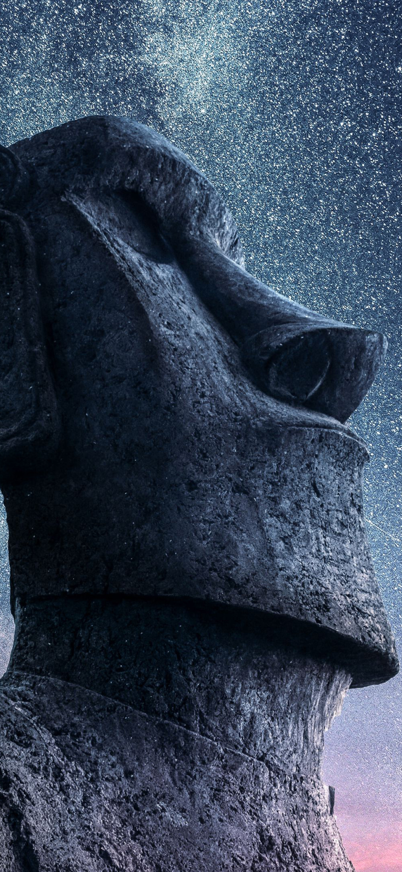 man made, moai, easter island, moai statues