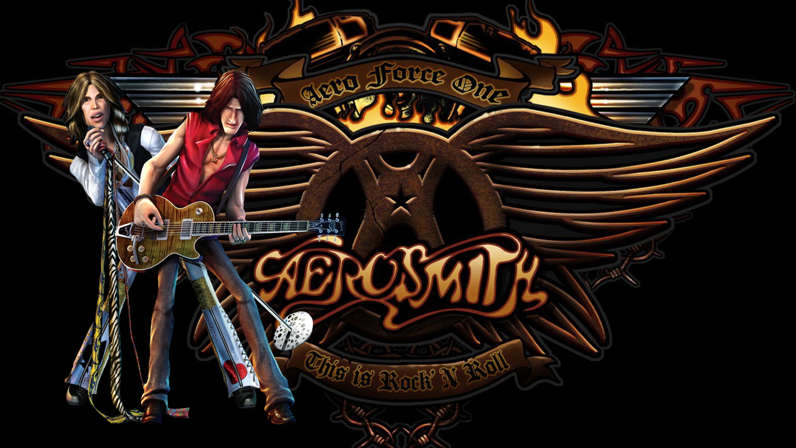Популярні заставки і фони Aerosmith на комп'ютер