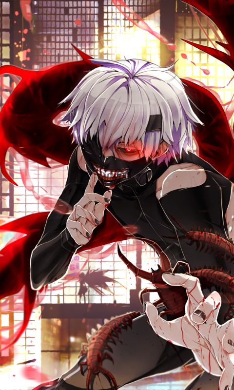 Handy-Wallpaper Animes, Ken Kanek, Tokyo Ghoul kostenlos herunterladen.