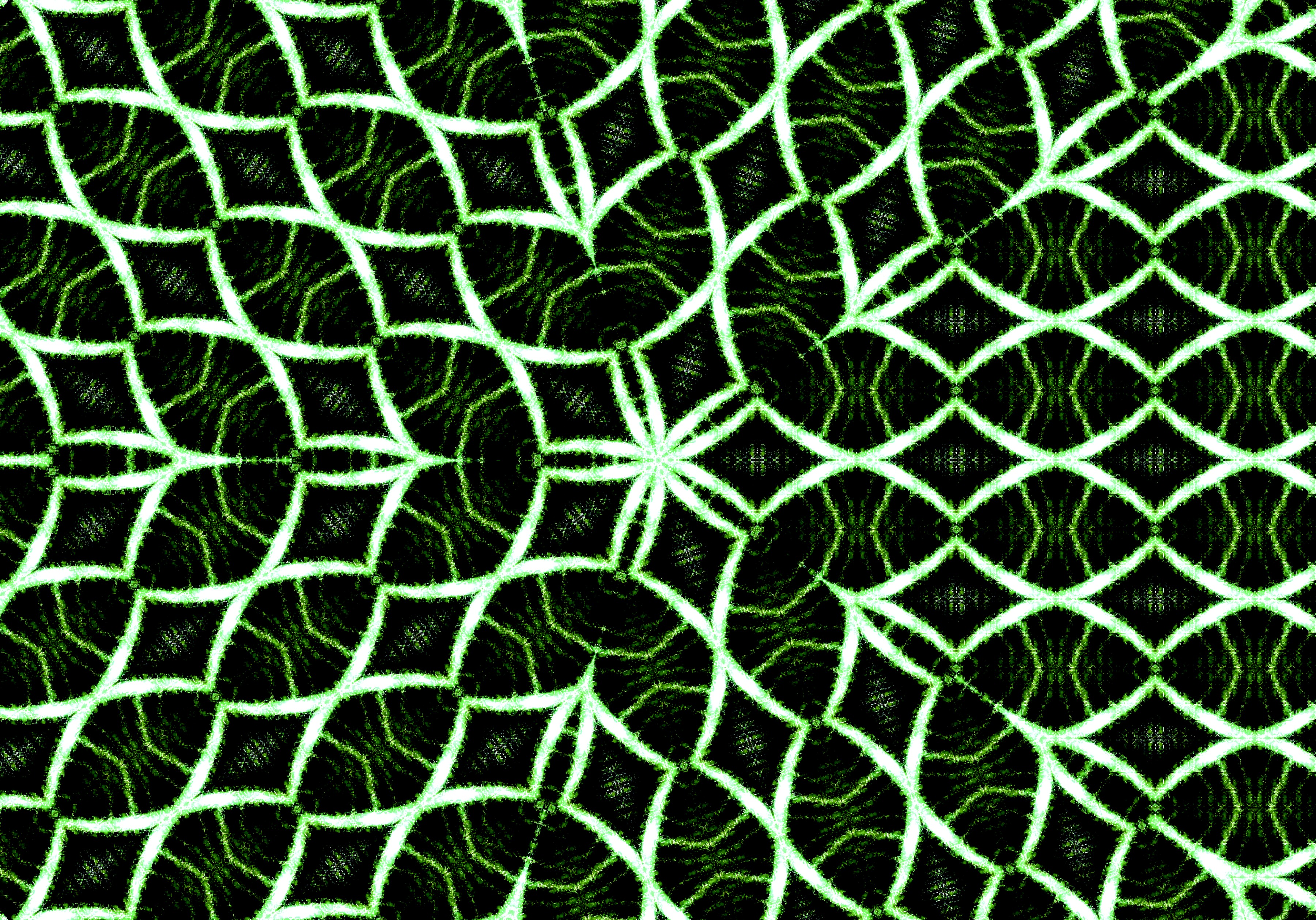 109484 descargar fondo de pantalla abstracción, verde, líneas, lineas, red, rejilla, fractal, resplandor, resplandecer, caleidoscopio: protectores de pantalla e imágenes gratis