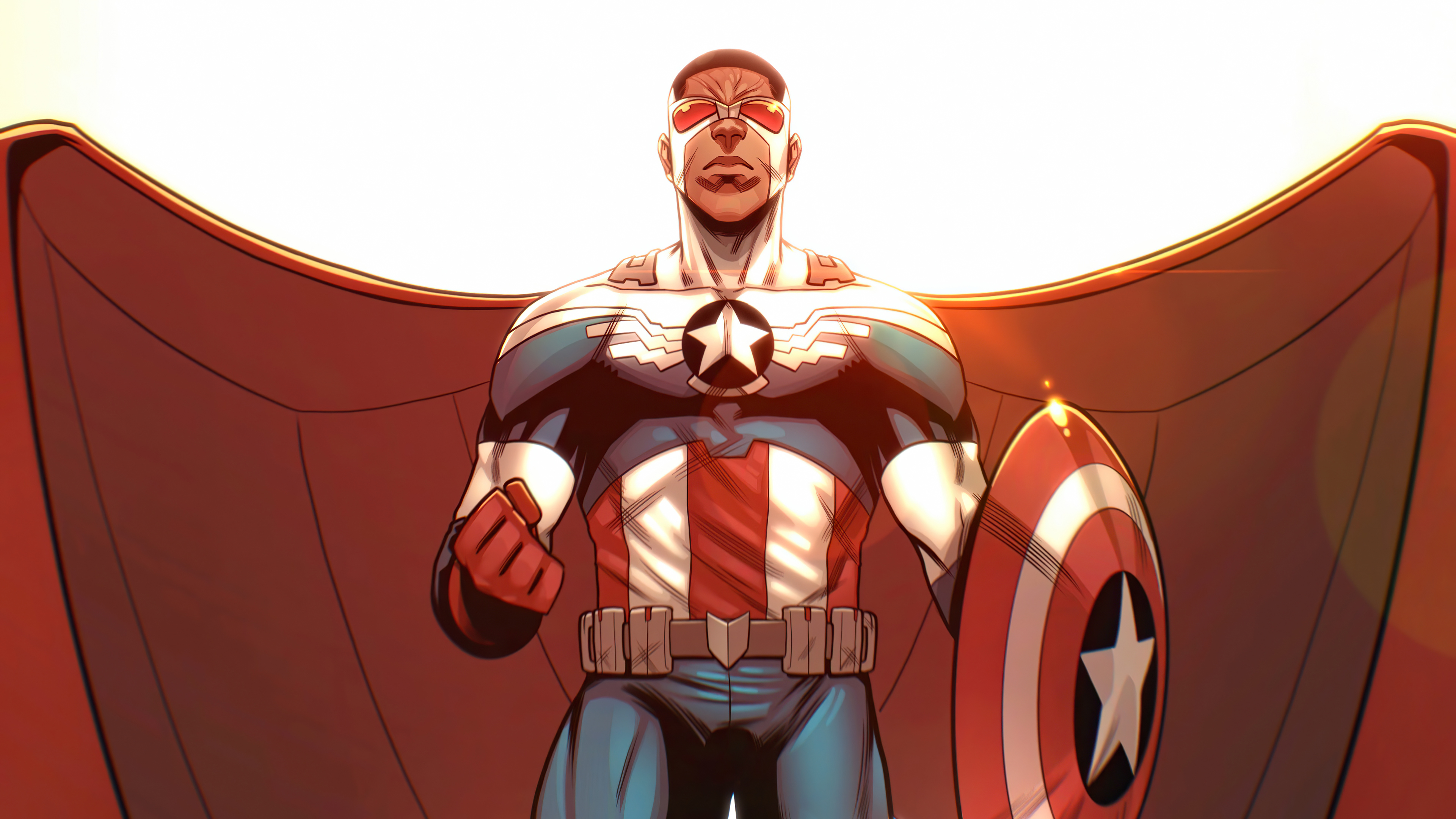 Handy-Wallpaper Captain America, Comics, Sam Wilson kostenlos herunterladen.