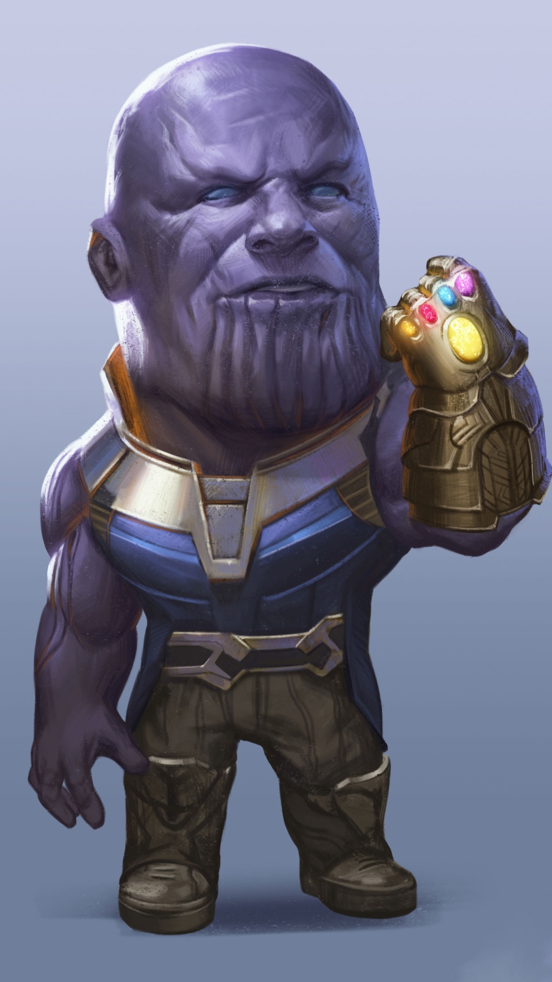 Download mobile wallpaper Movie, Chibi, The Avengers, Thanos, Avengers: Infinity War for free.