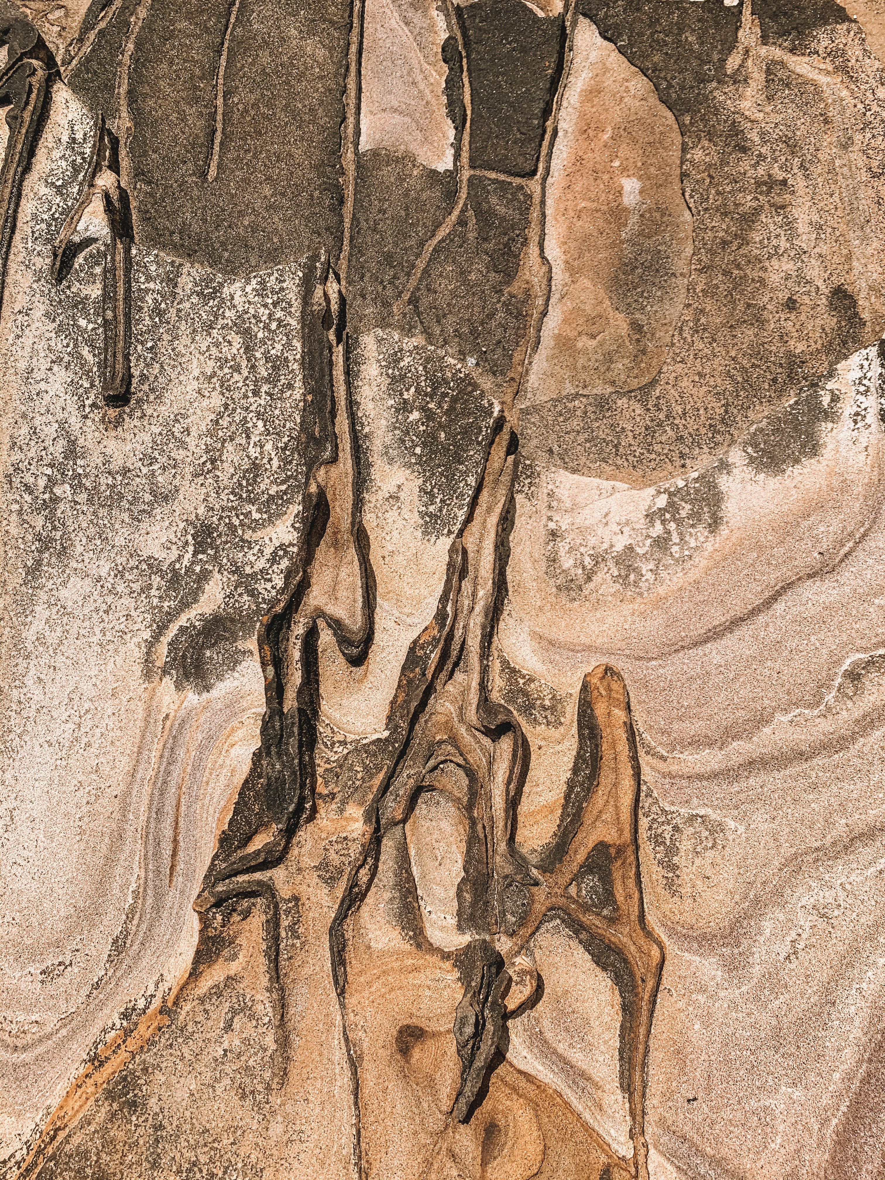 Download mobile wallpaper Sand, View From Above, Relief, Surface, Texture, Textures for free.