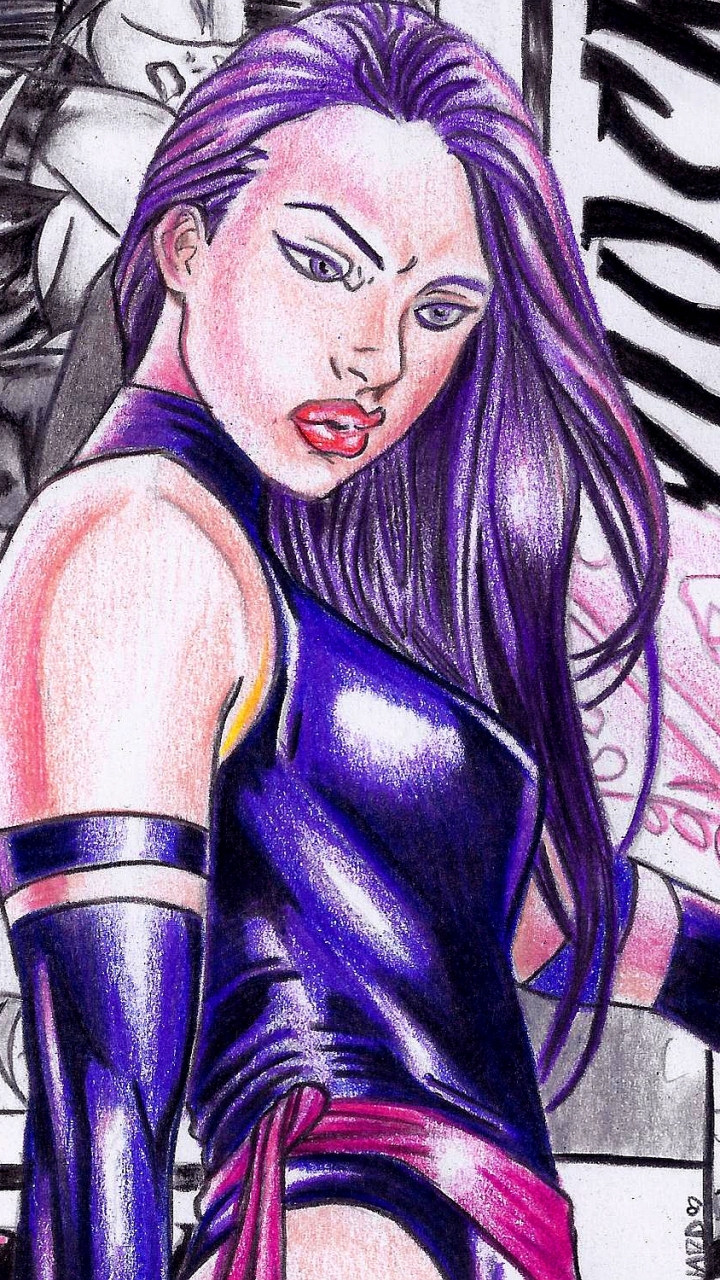 Handy-Wallpaper Comics, Psylocke kostenlos herunterladen.