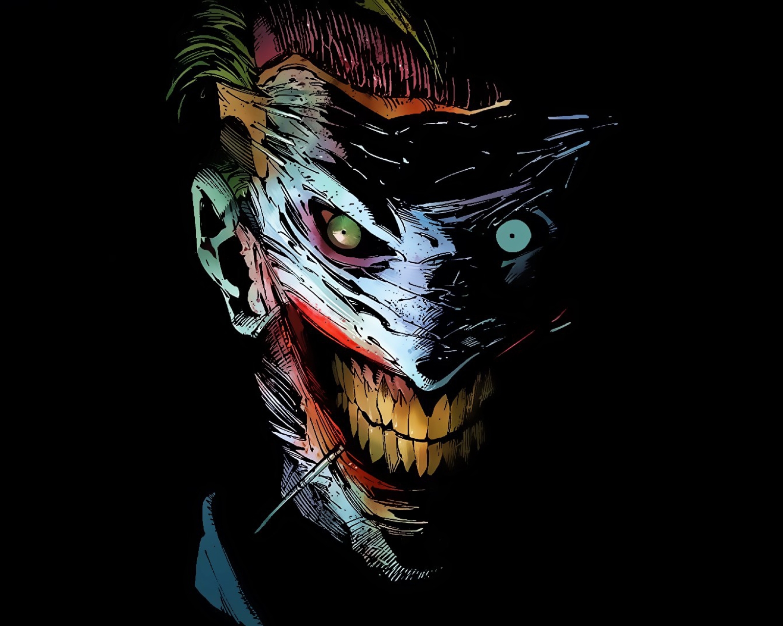 Laden Sie das Joker, Dunkel, Gruselig, Comics, Dc Comics, Unheimlich-Bild kostenlos auf Ihren PC-Desktop herunter