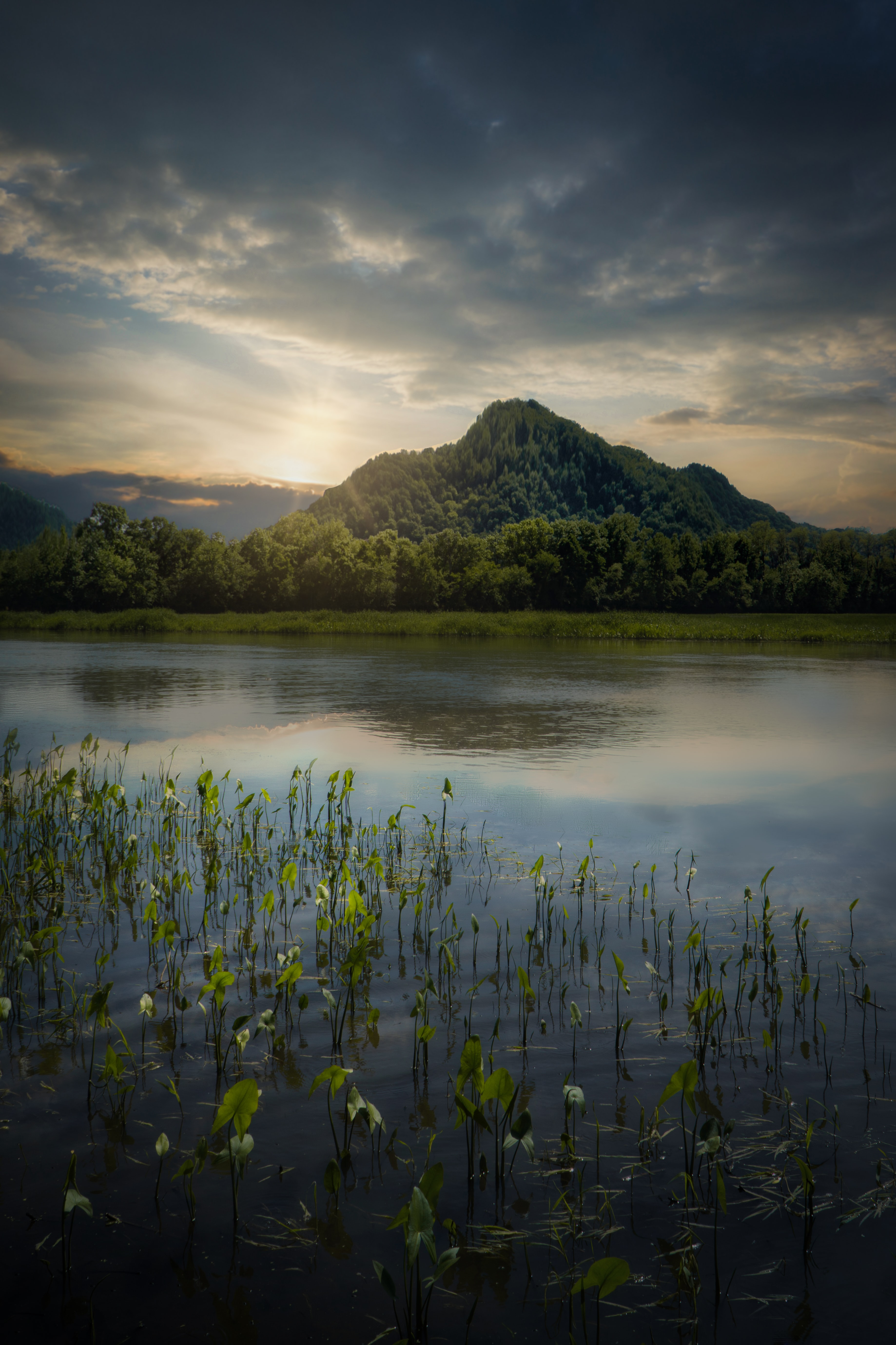 Descarga gratis la imagen Montaña, Árboles, Cielo, Lago, Naturaleza, Reflexión en el escritorio de tu PC