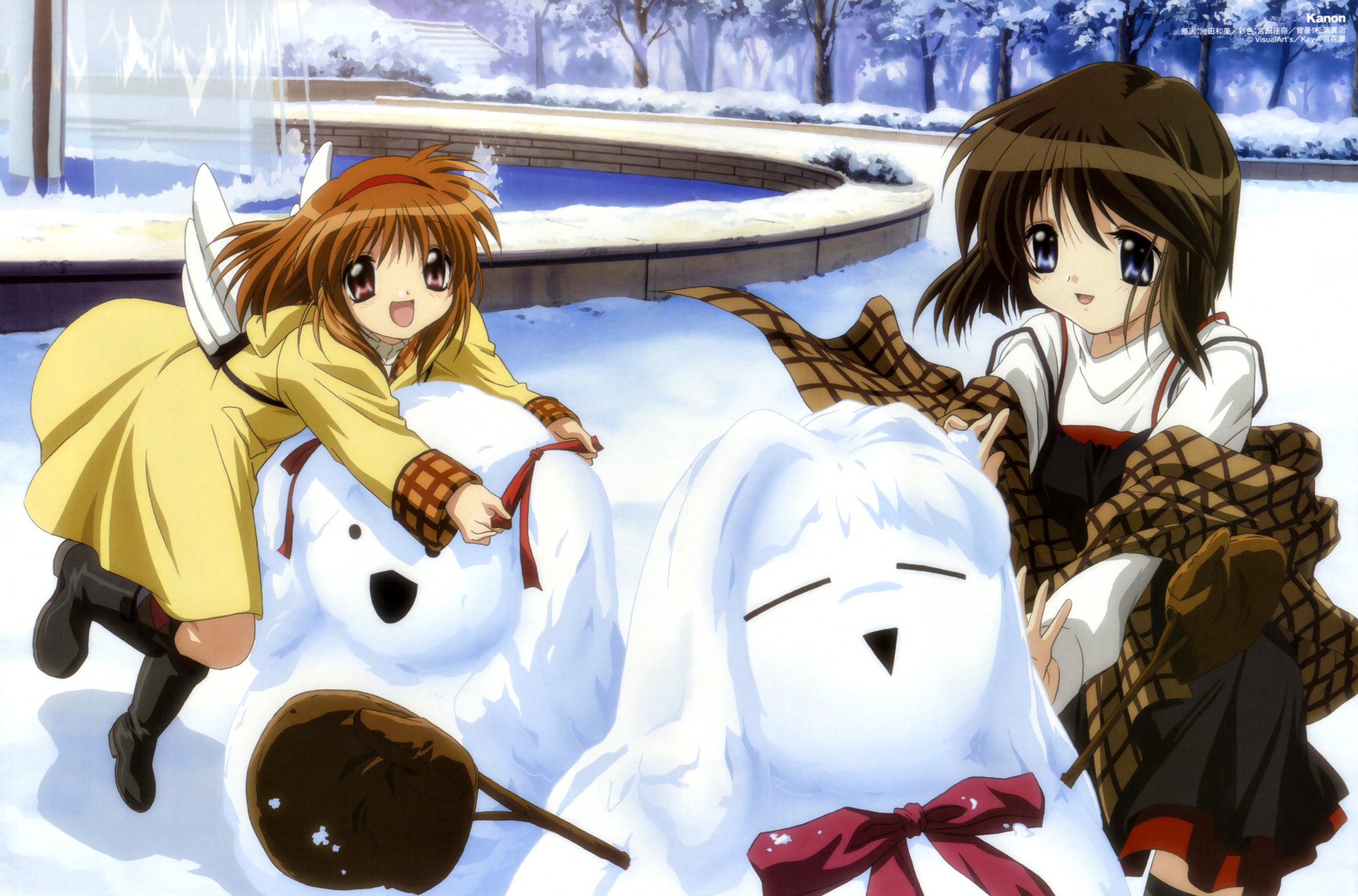 961632 Hintergrundbild herunterladen animes, kanon, ayu tsukimiya, shiori misaka - Bildschirmschoner und Bilder kostenlos