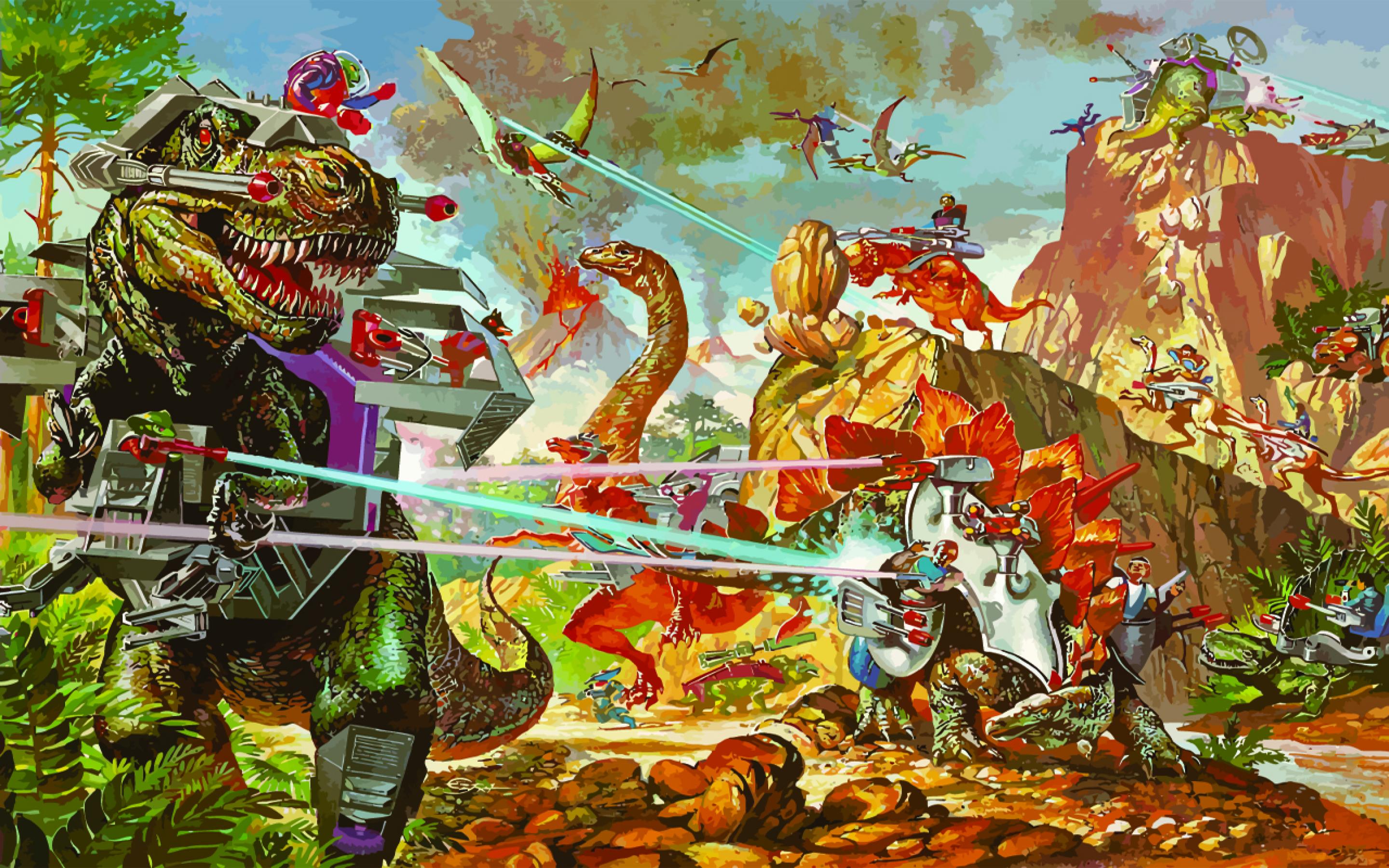 Die besten Dino Riders-Hintergründe für den Telefonbildschirm