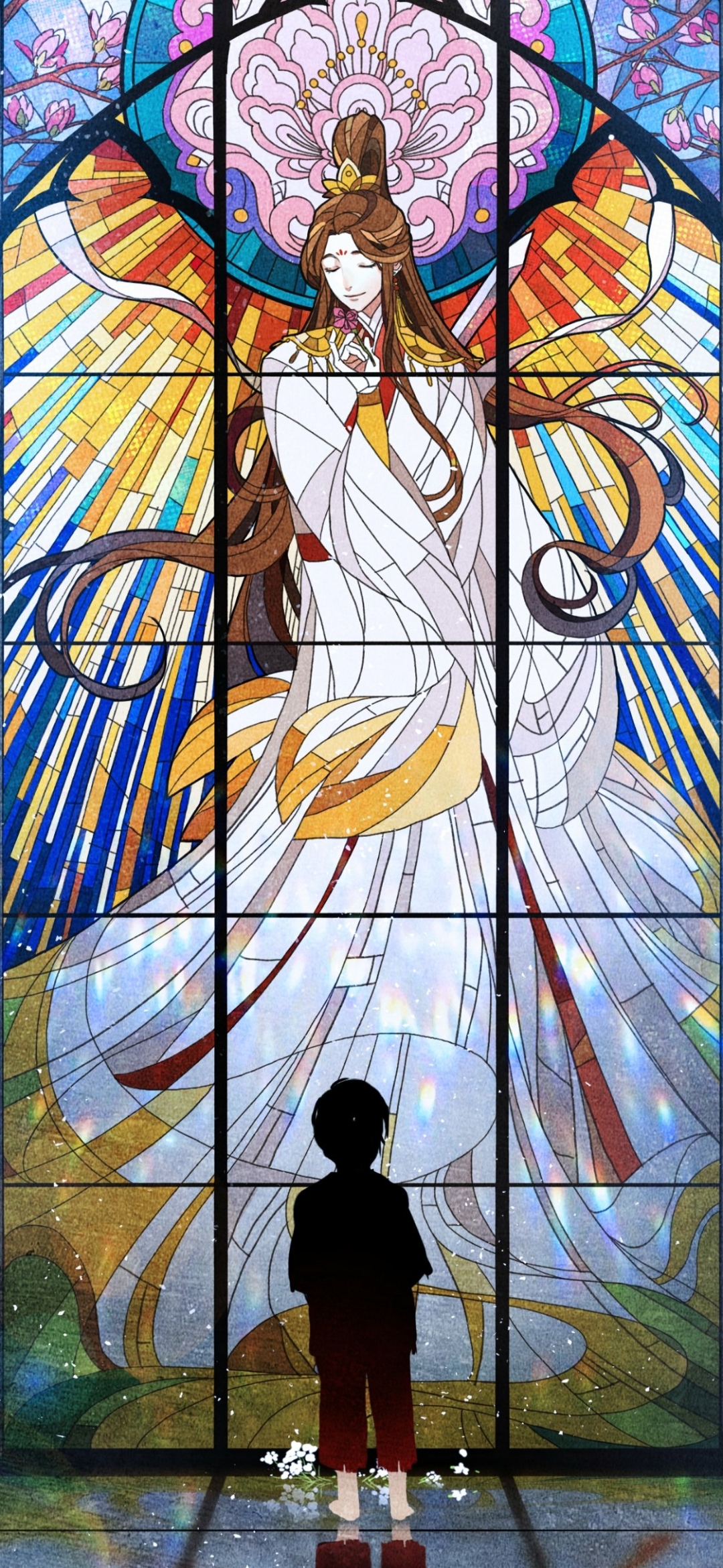 Download mobile wallpaper Anime, Stained Glass, Tian Guan Ci Fu, Xie Lian, Hua Cheng for free.