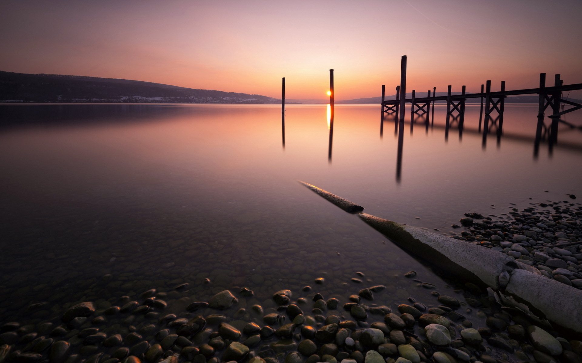 Handy-Wallpaper Seebrücke, Menschengemacht kostenlos herunterladen.